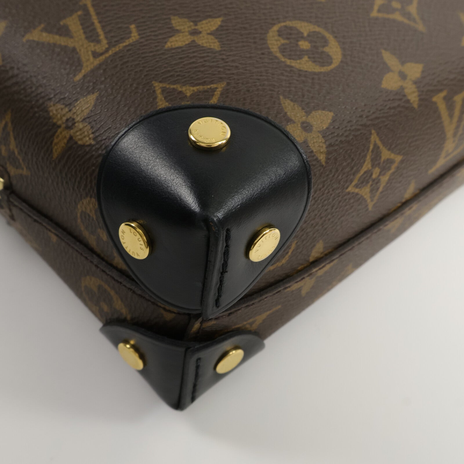 LOUIS VUITTON Monogram Petite Malle Souple手挽肩背兩用袋
