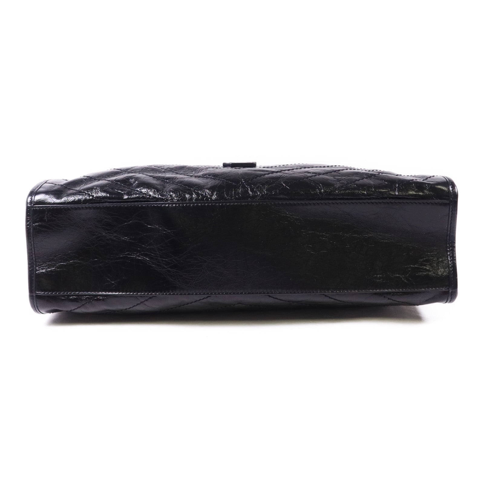 YVES SAINT LAURENT 牛皮皮革Niki Medium Tote Bag銀扣鏈帶肩背袋