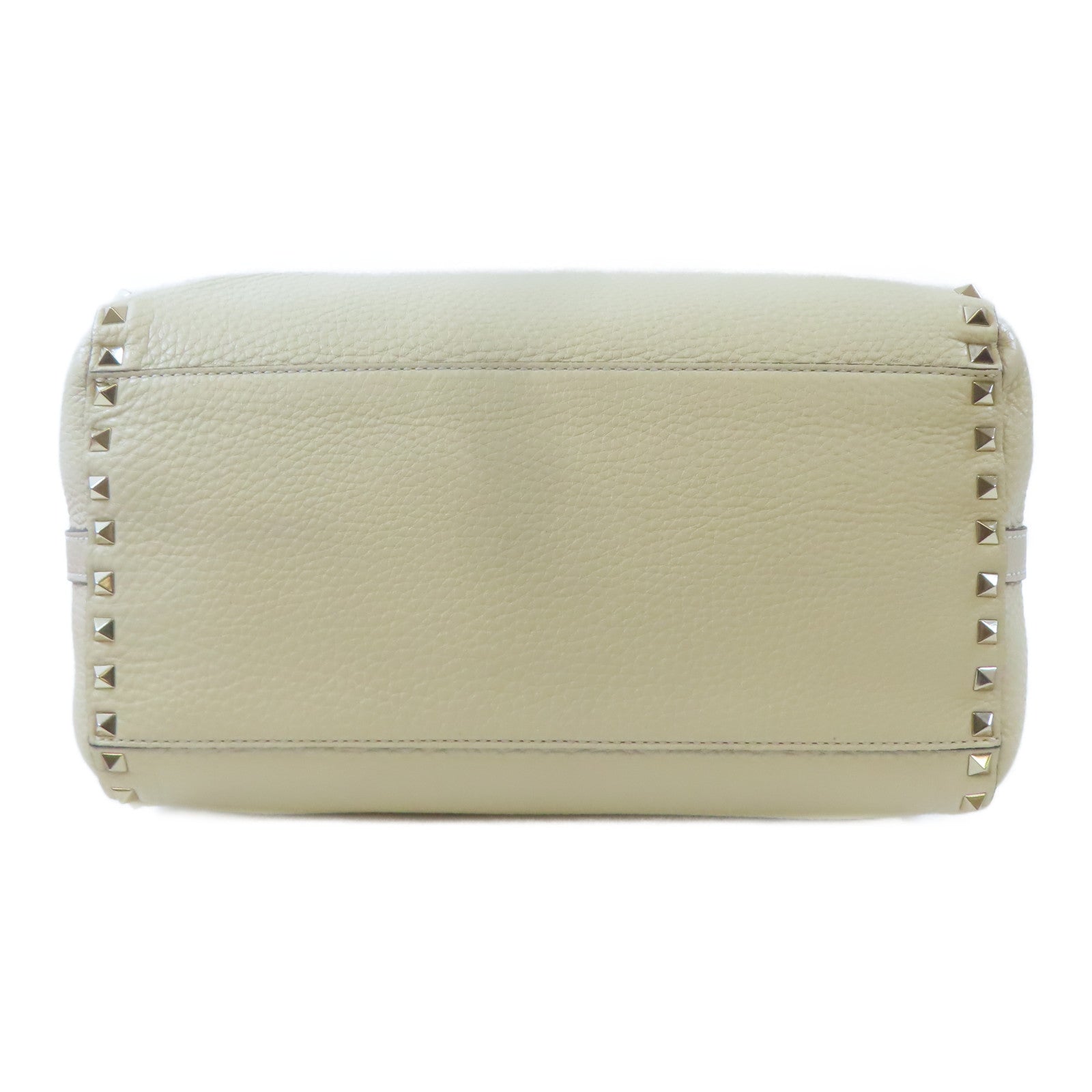 Valentino 牛皮皮革Shoulder Bag手挽肩背兩用袋米色