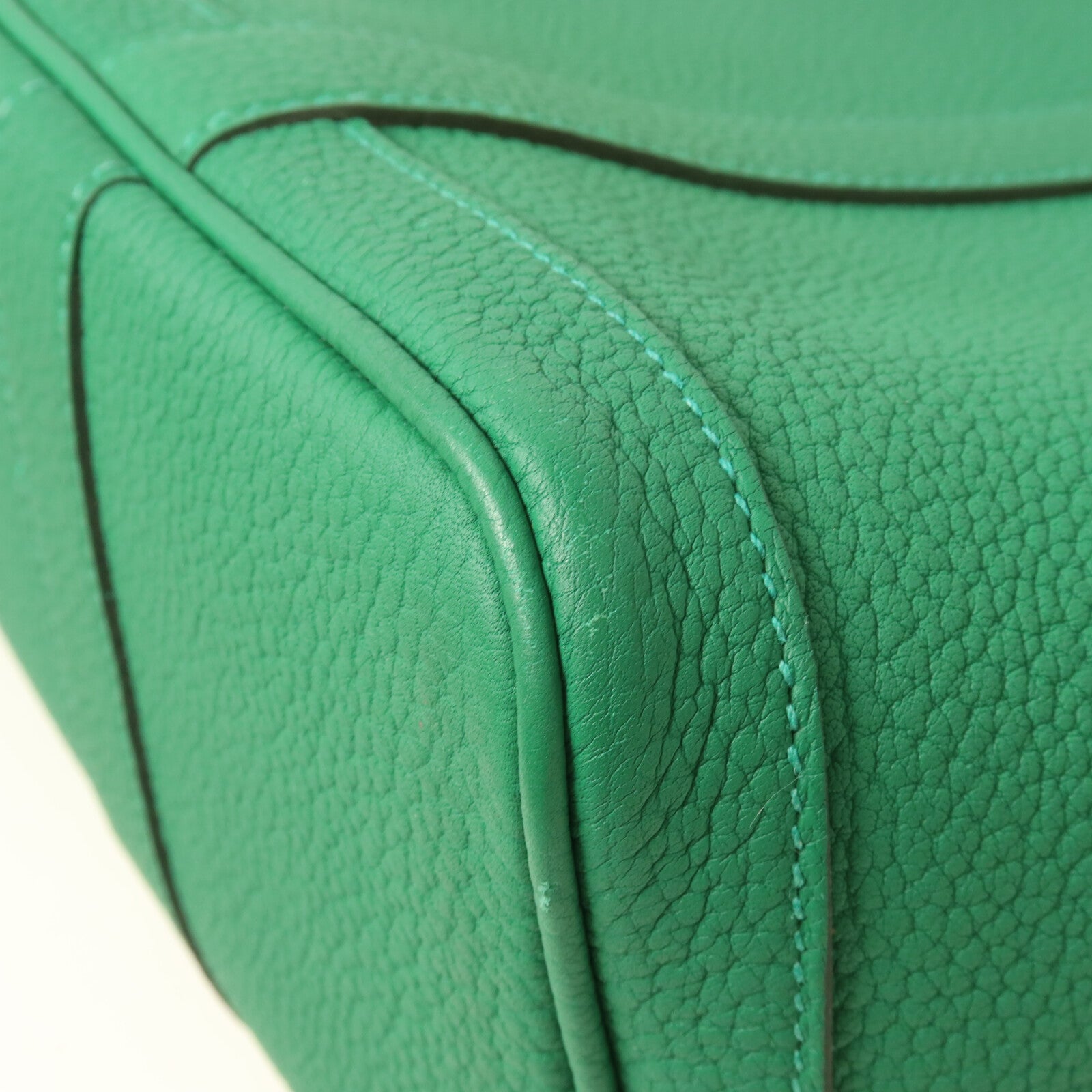 HERMES Negonda皮革Garden Party TPM手挽袋Vert Vertigo