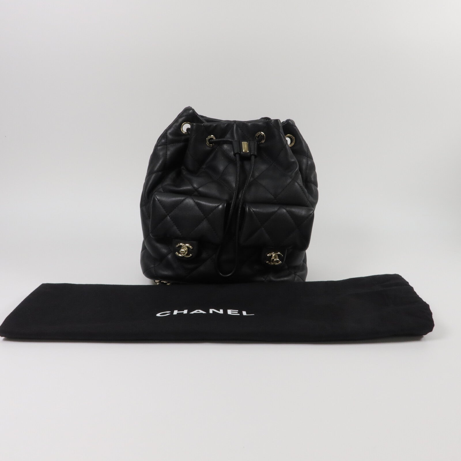 CHANEL 羊皮皮革Backpack背包