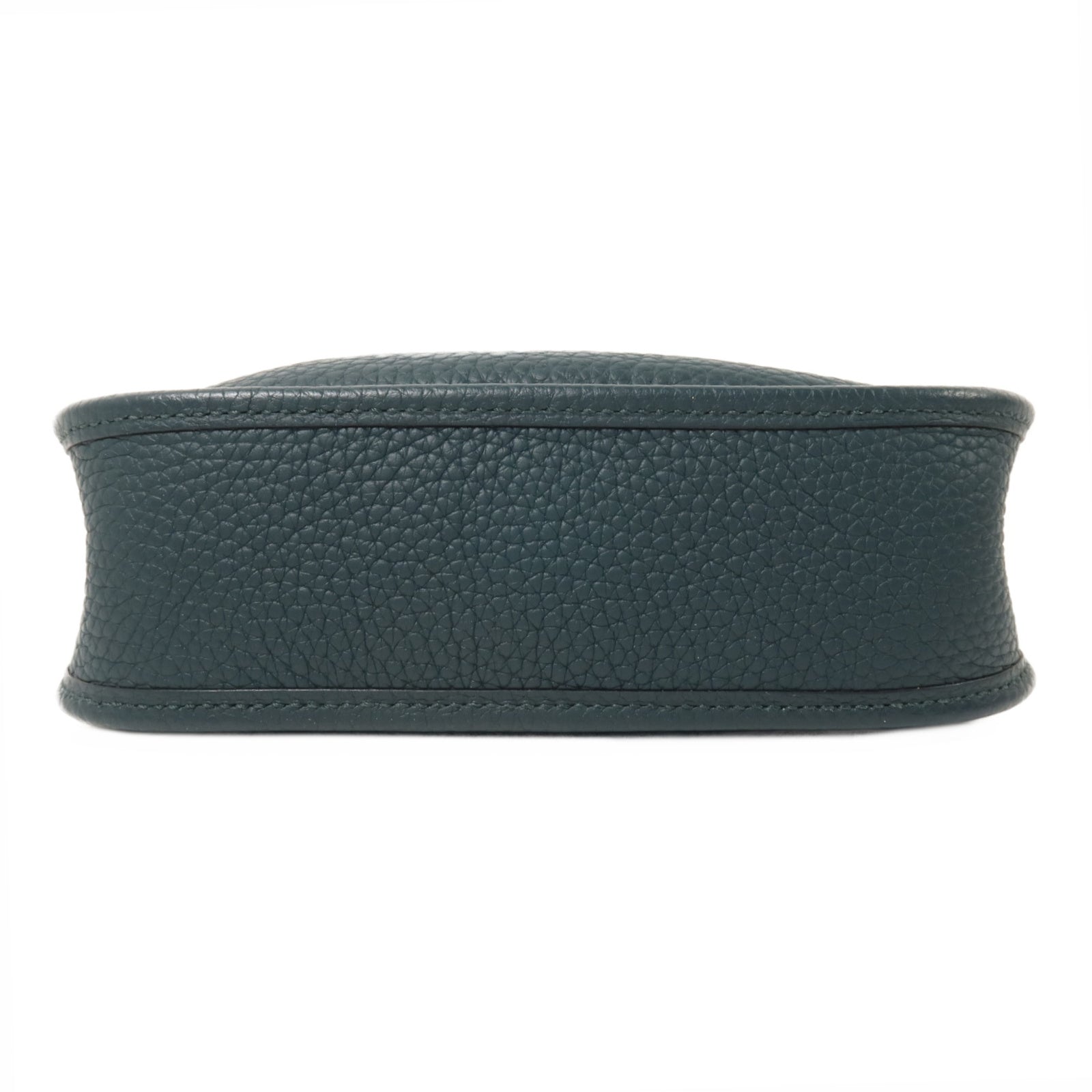 HERMES Clemence皮革Evelyne TPM肩背袋Vert Cypress