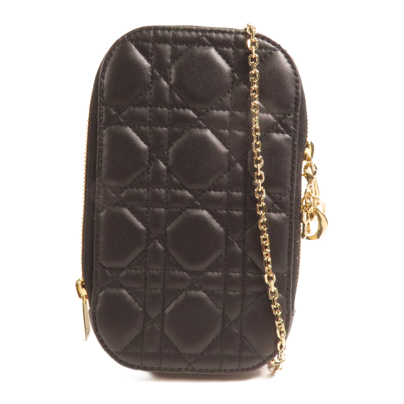Dior 羊皮皮革Shoulder Bag金扣鏈帶肩背袋