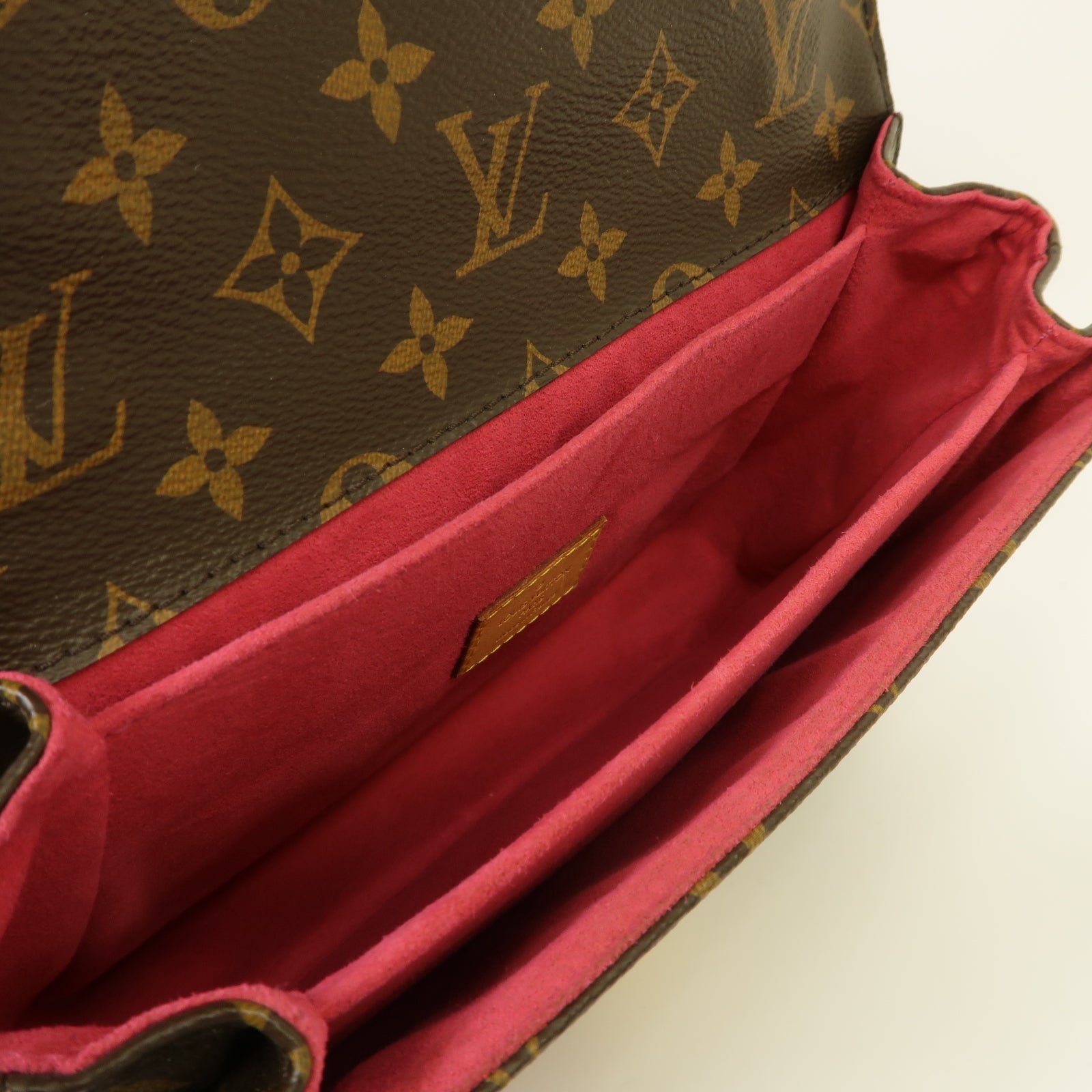 LOUIS VUITTON Monogram Pochette Metis金扣手挽肩背兩用袋棕色