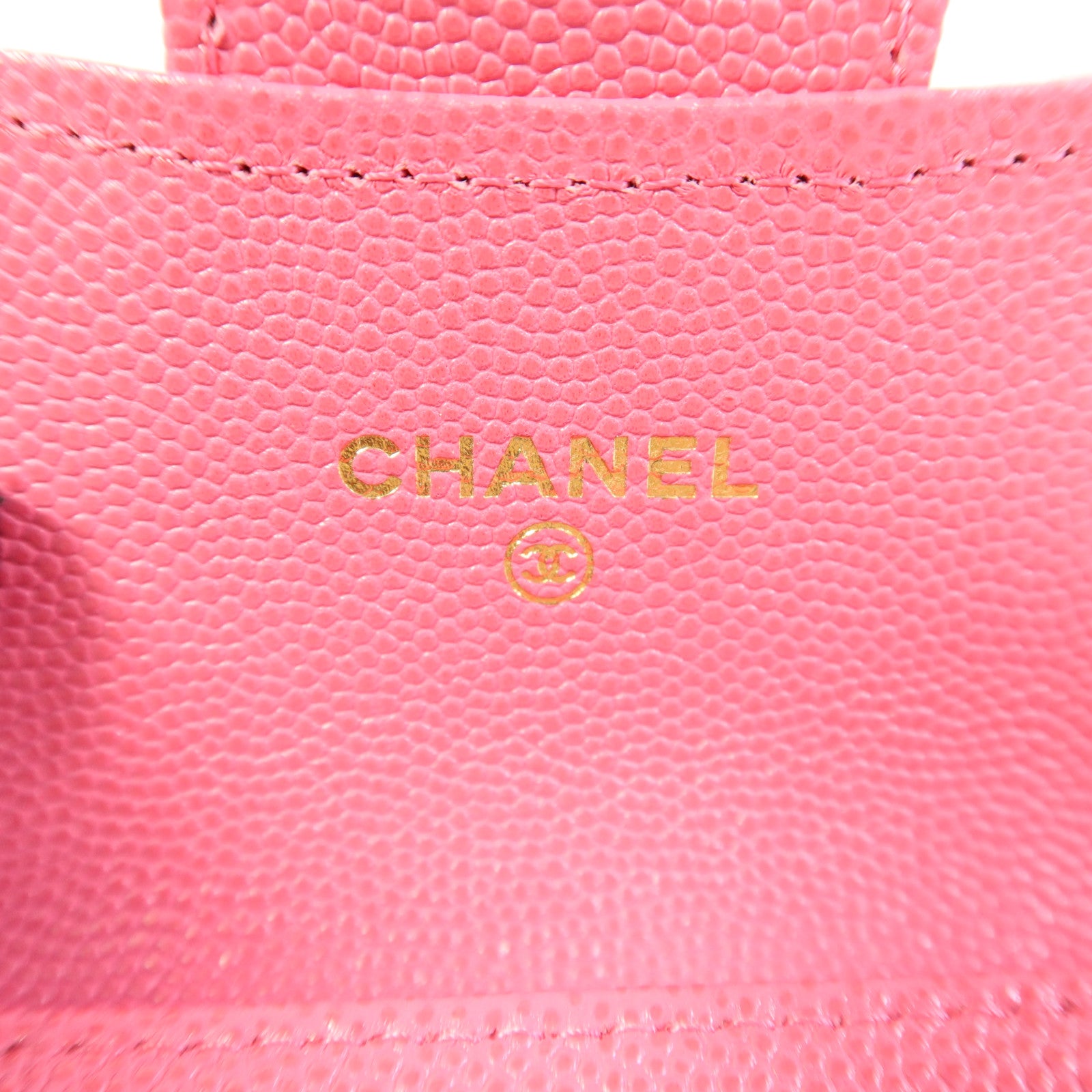CHANEL 牛皮皮革Card Case金扣卡片套