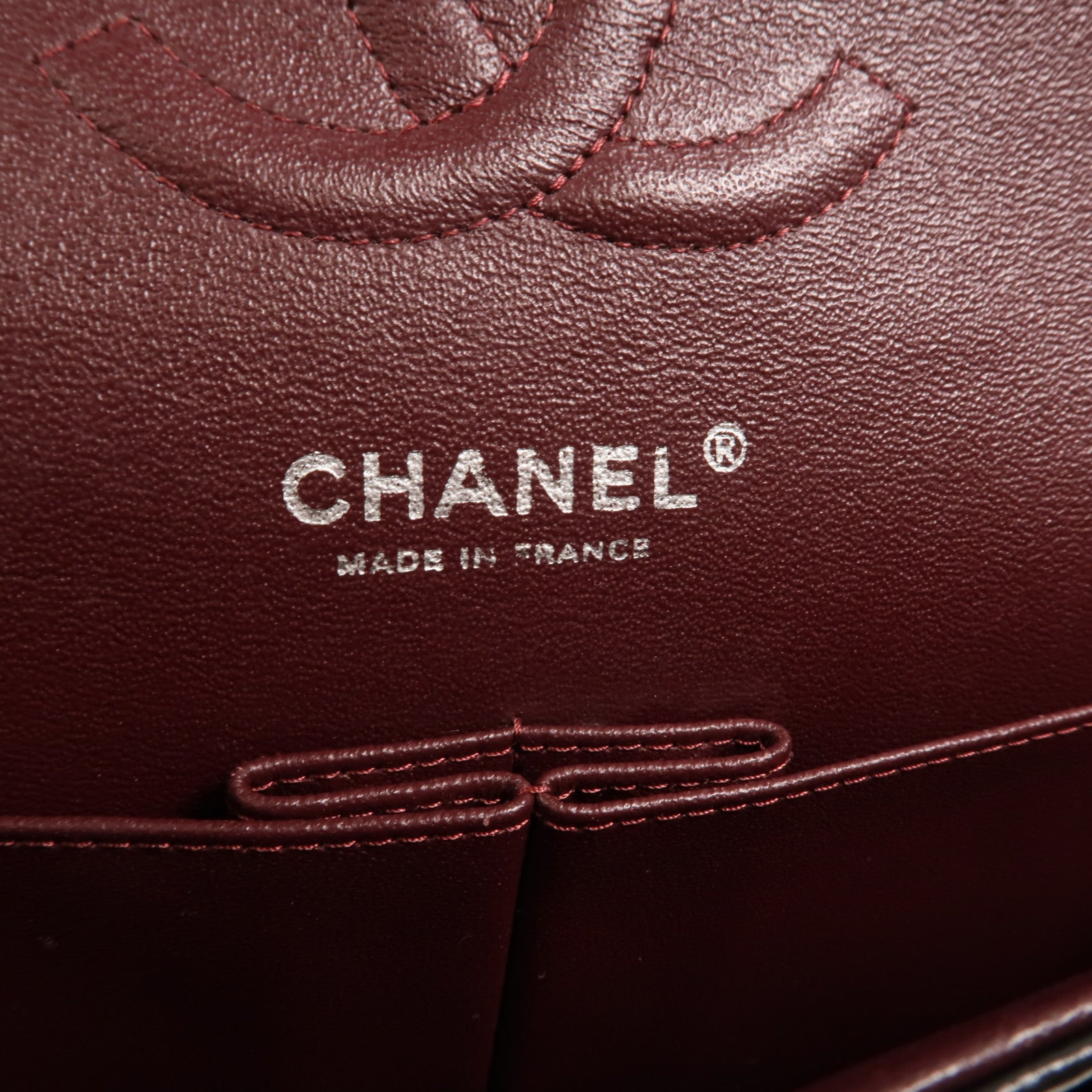 CHANEL 羊皮皮革Classic 25銀扣鏈帶肩背袋