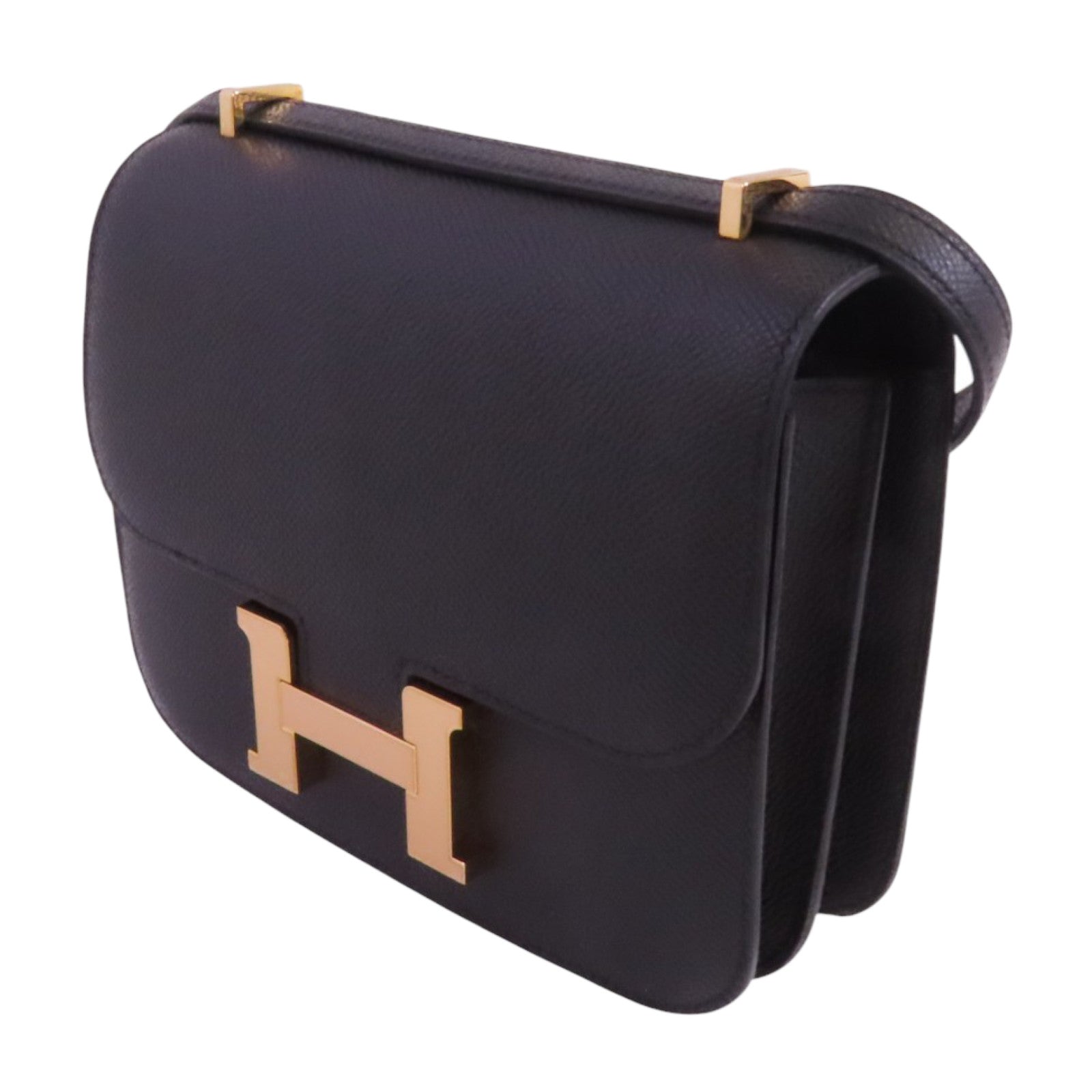 HERMES Epsom皮革Constance Mini金扣肩背袋