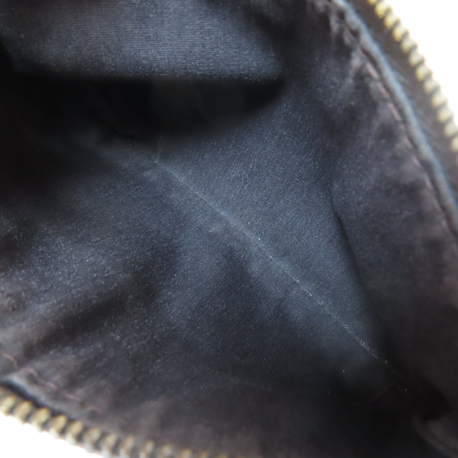 LOUIS VUITTON Monogram Mini Lin Mini Pochette Accessoires金扣手拿包啡色