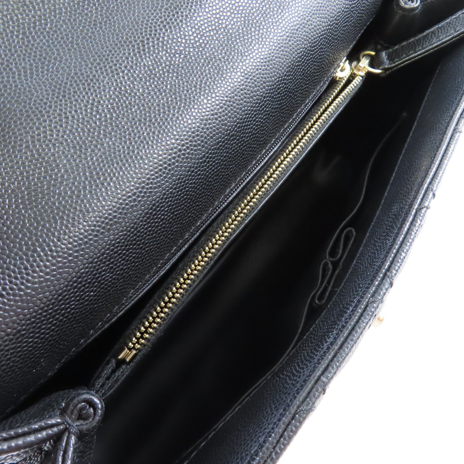CHANEL 菱格Caviar皮革/蜥蝪皮革CoCo Handle 2Way Chain Shoulder Bag金扣手挽肩背兩用袋黑色