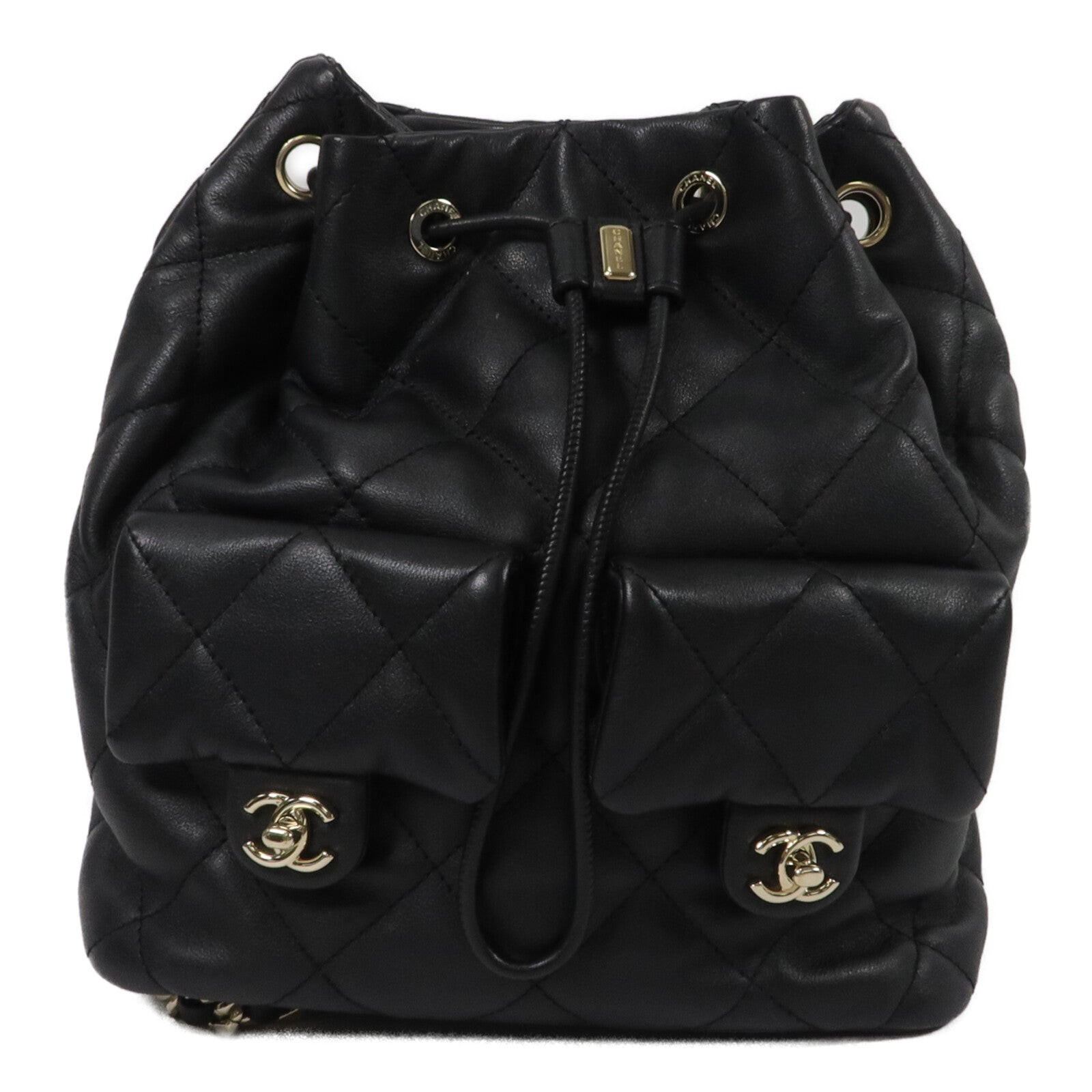 CHANEL 羊皮皮革Backpack背包