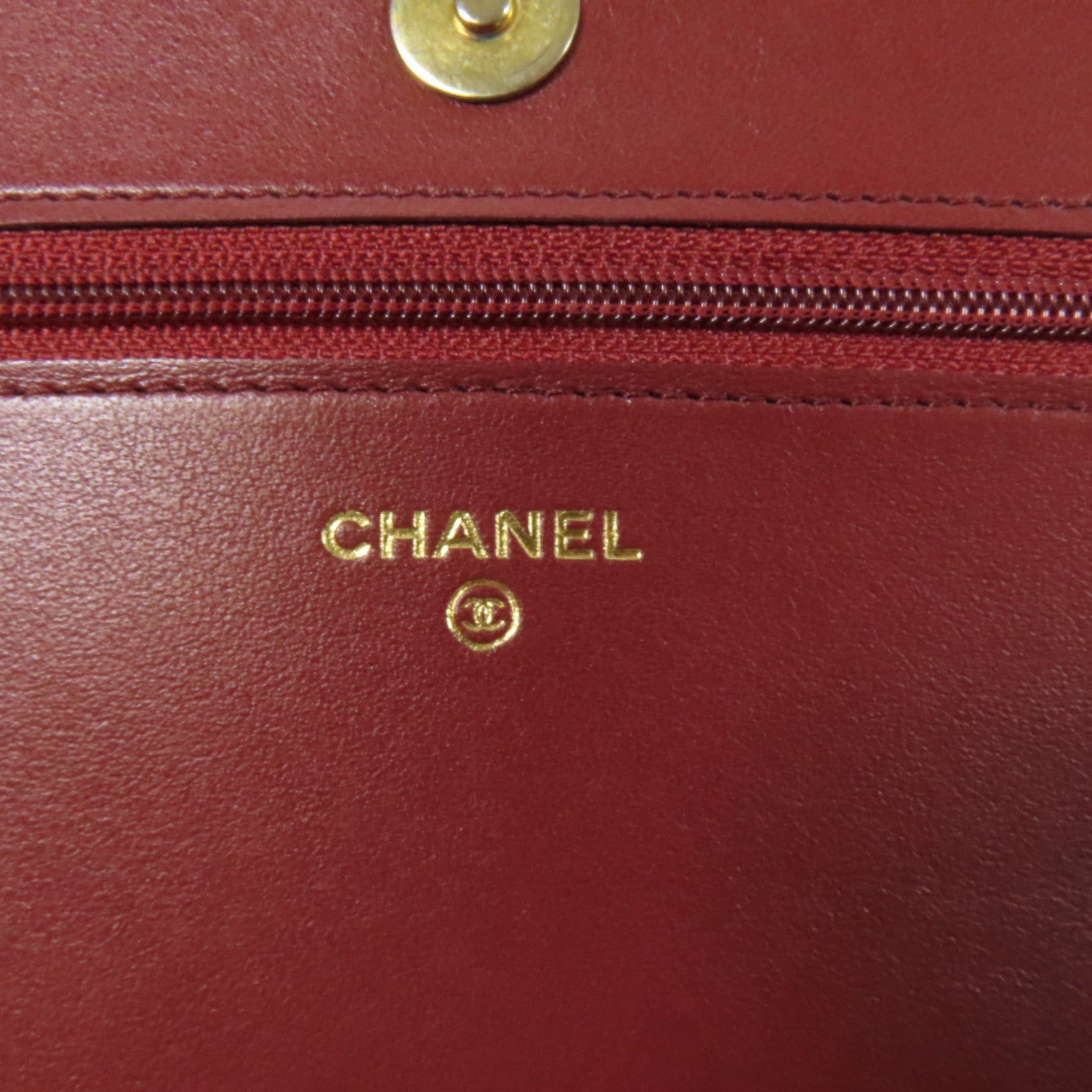 CHANEL 【激減優惠】牛皮皮革Boy WOC Wallet On Chain金扣鏈帶肩背袋