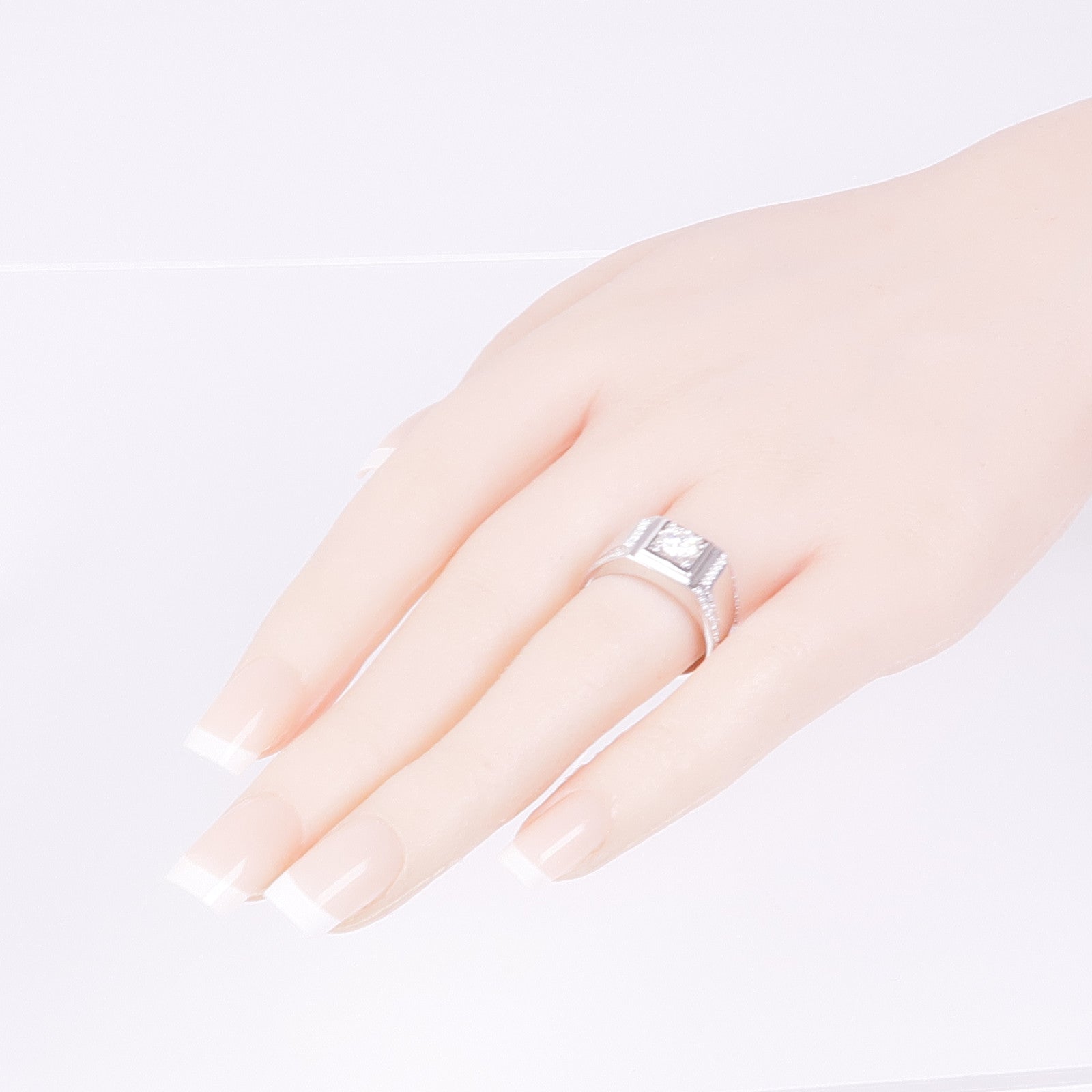 JEWELRY 【激減優惠】18K白金Diamond Ring鑽石戒指US#7.25