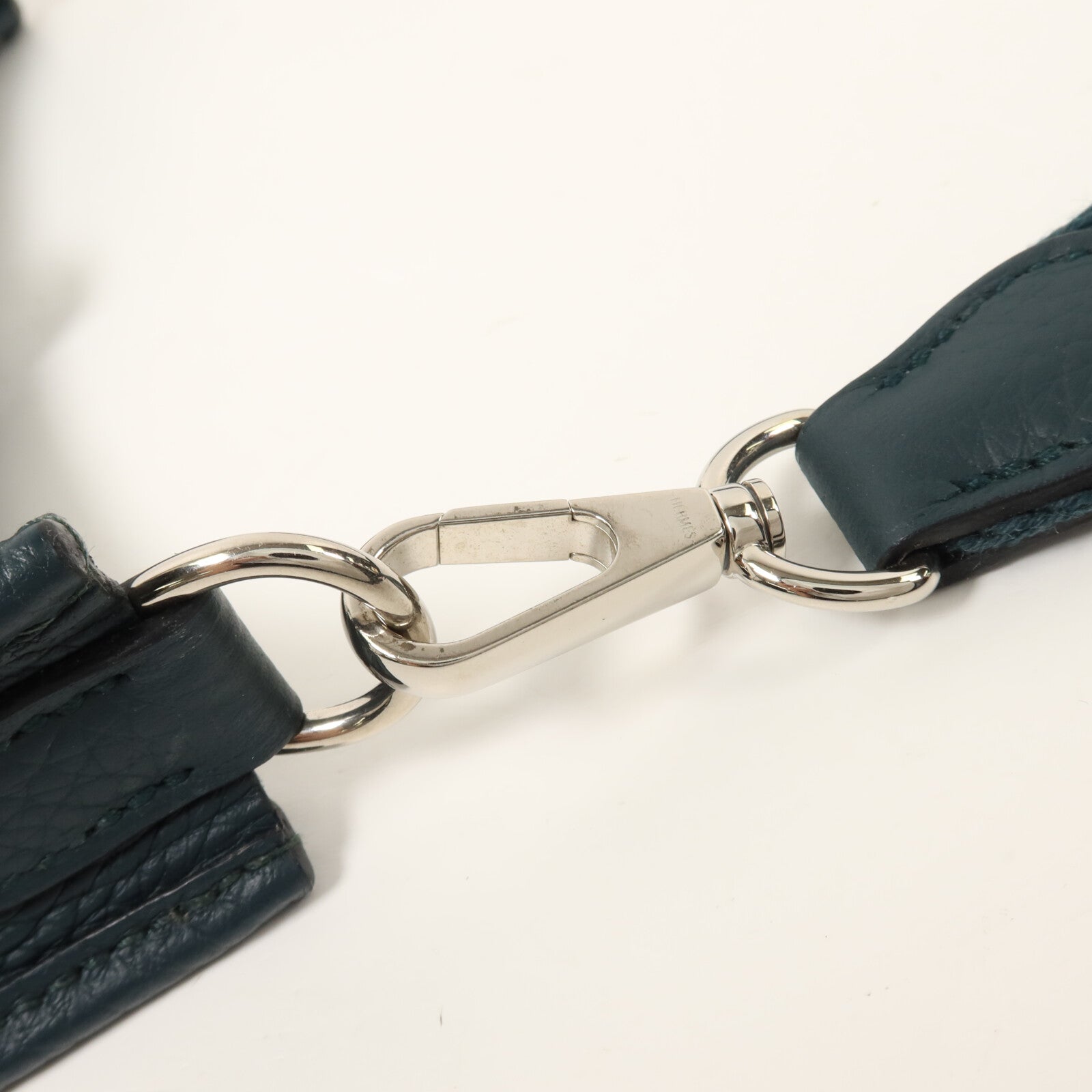 HERMES Clemence皮革Evelyne TPM肩背袋Vert Cypress