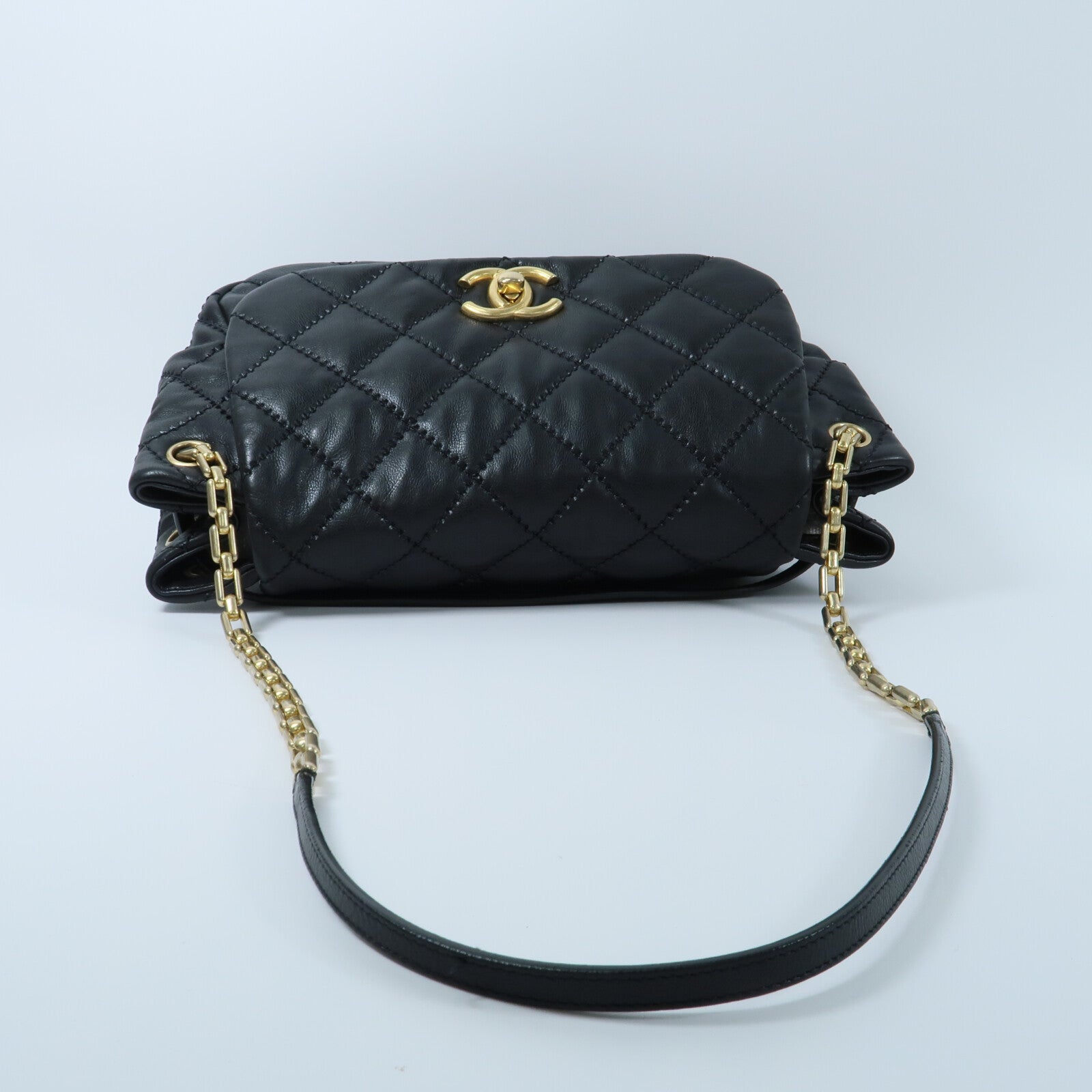 CHANEL 牛皮皮革Chain Shoulder Bag鏈帶肩背袋