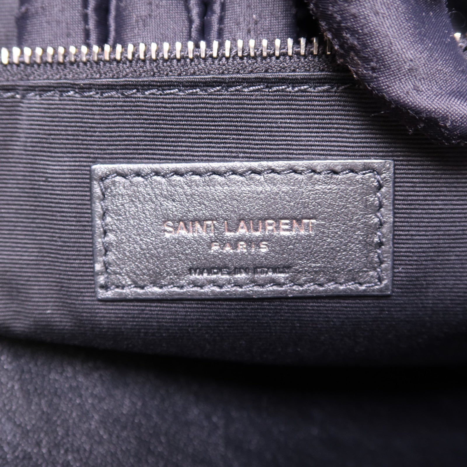 YVES SAINT LAURENT 牛皮皮革Niki Medium Tote Bag銀扣鏈帶肩背袋