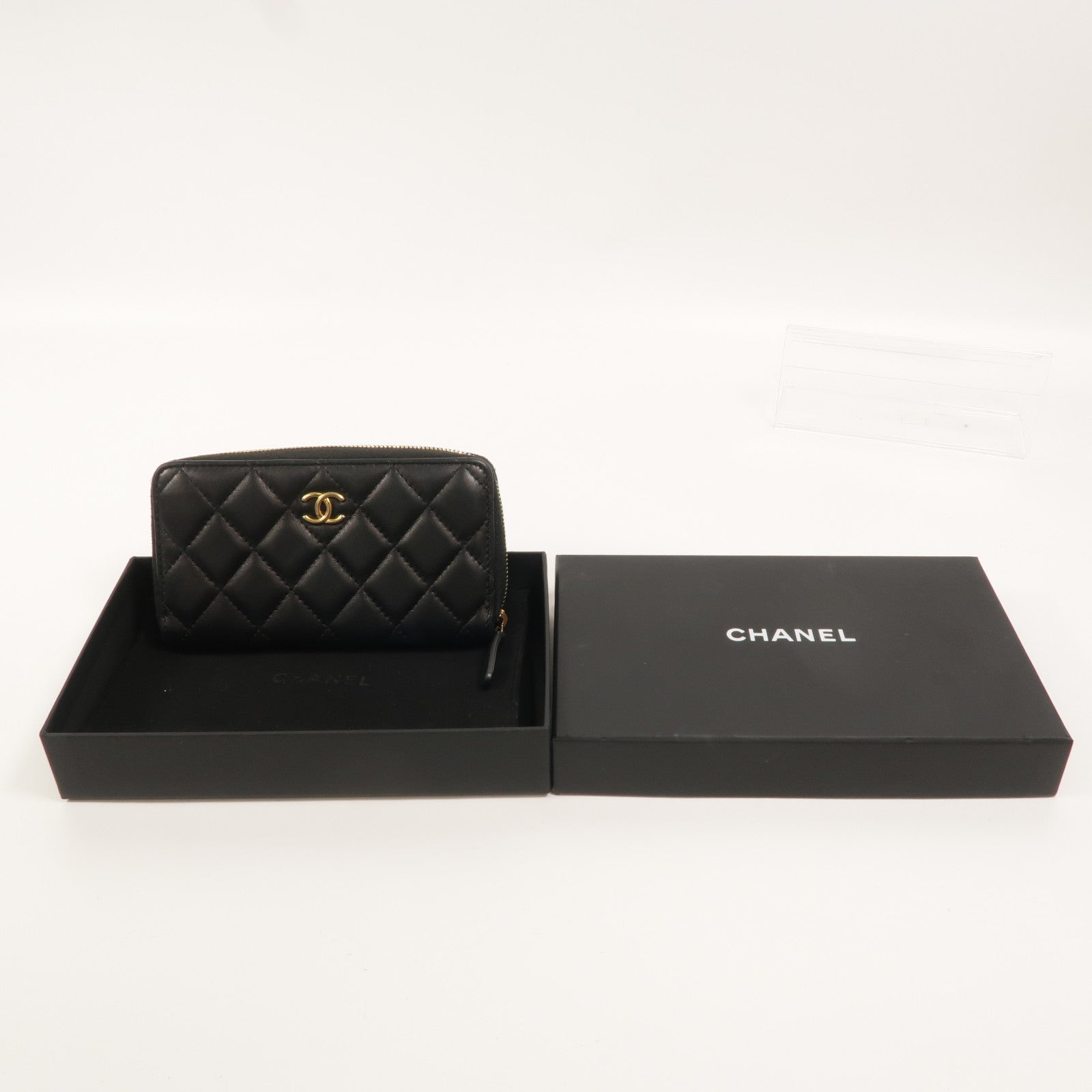 CHANEL 羊皮皮革Zipper Wallet長錢包