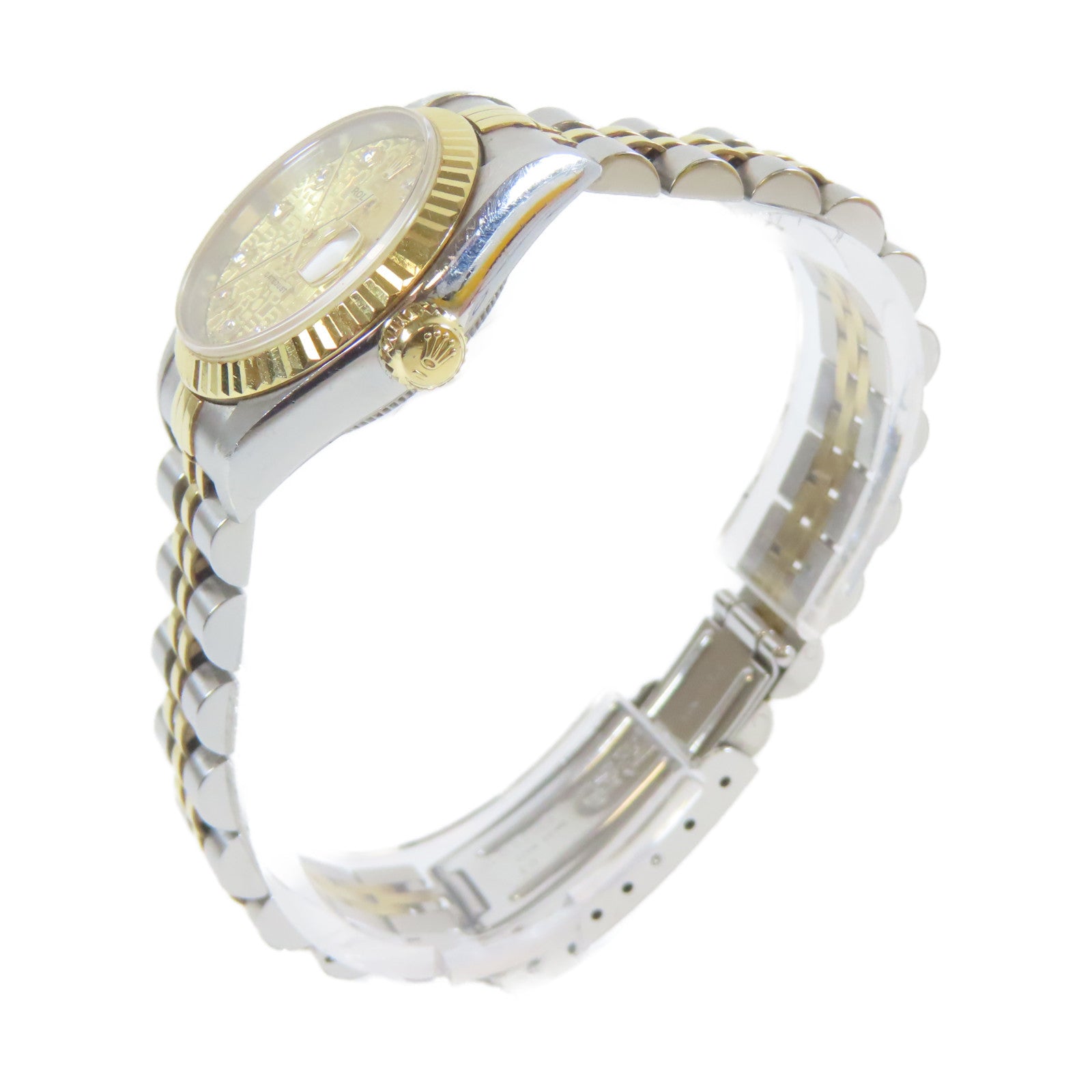 ROLEX 18K黃金/不鏽鋼Datejust 26mm手錶金色#16cm