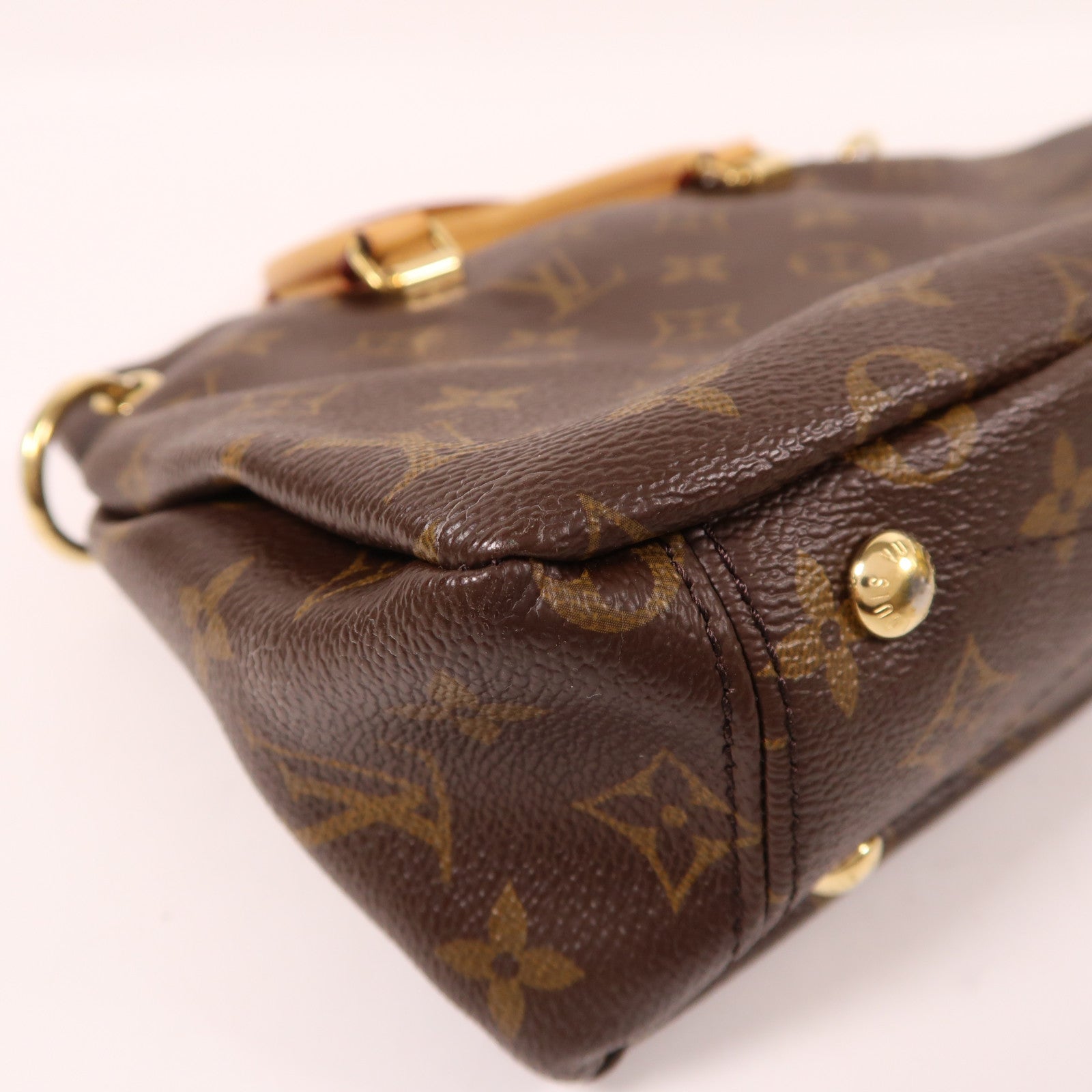 LOUIS VUITTON Monogram Pallas BB金扣手挽肩背兩用袋