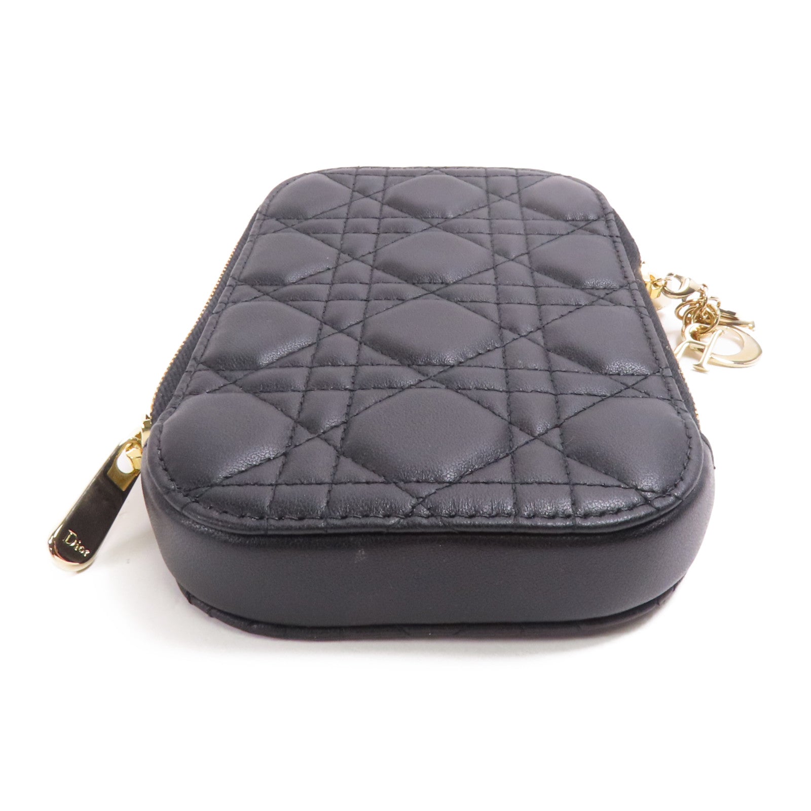 Dior 羊皮皮革Shoulder Bag金扣鏈帶肩背袋