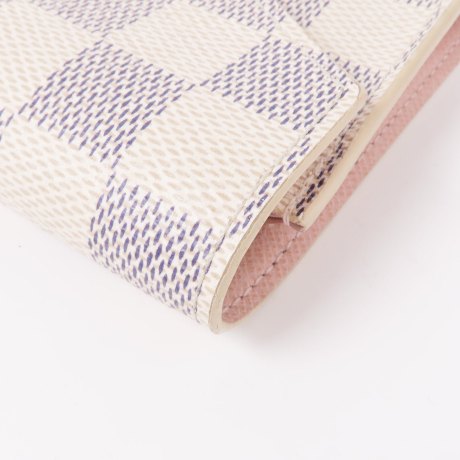 LOUIS VUITTON Damier Azur Victorine Wallet金扣錢包