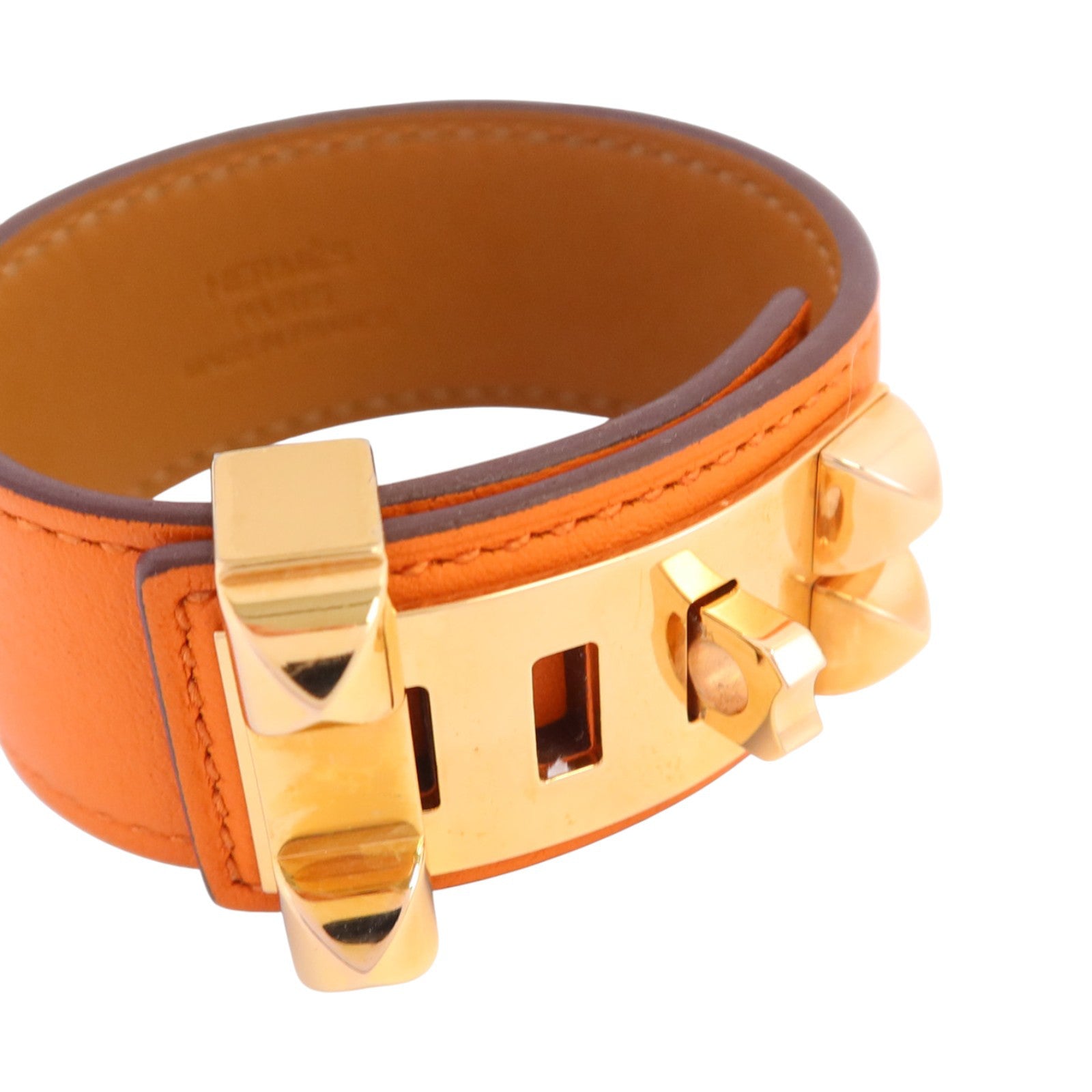 HERMES 【激減優惠】Swift皮革Collier De Chien 24 Bracelet金扣手鏈