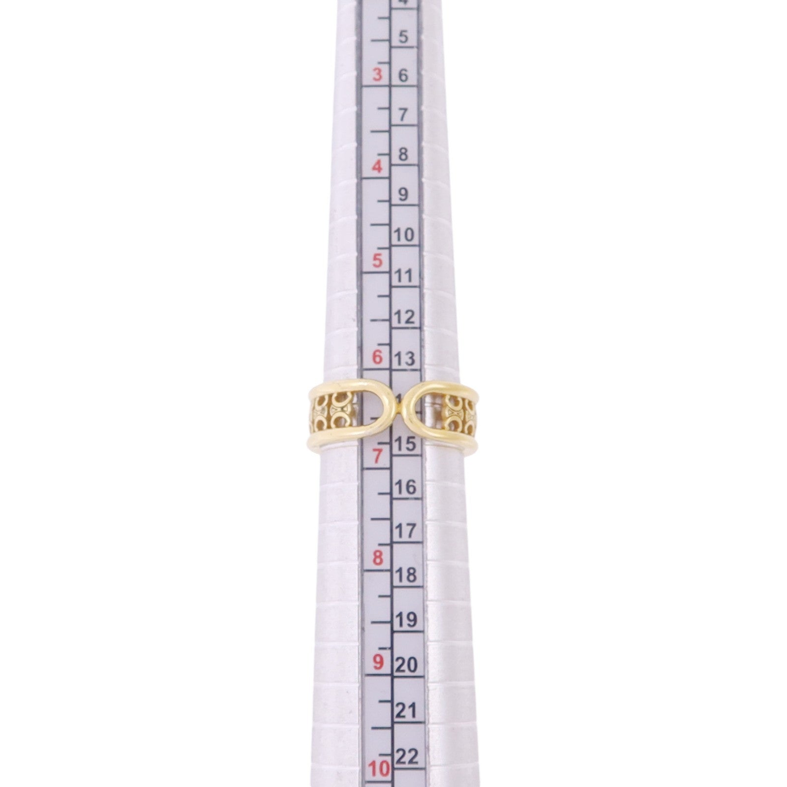 CELINE 金屬Triomphe Multi Ring戒指#54/US#6.5