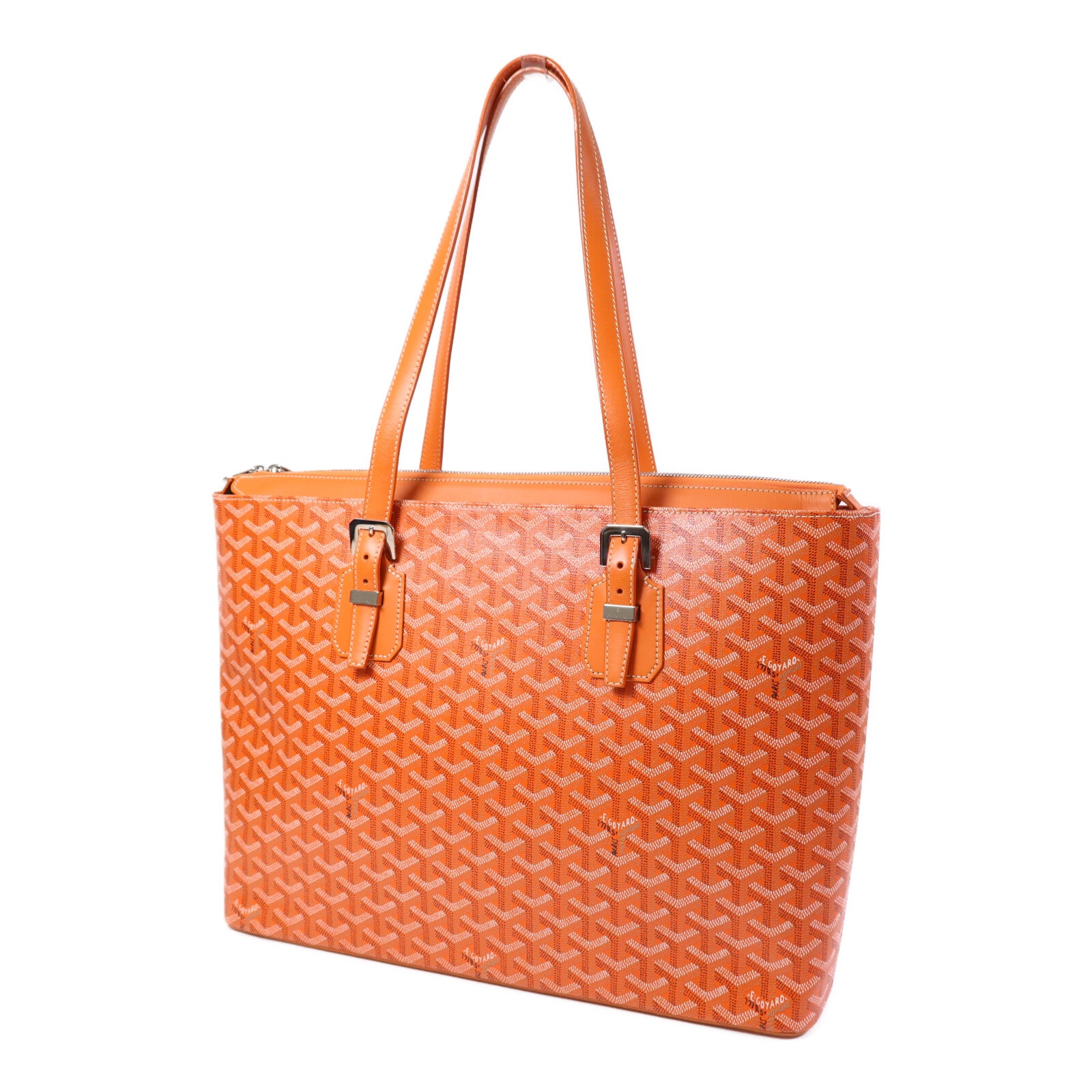 GOYARD 塗層帆布Sac Marie Galante GM銀扣手挽袋