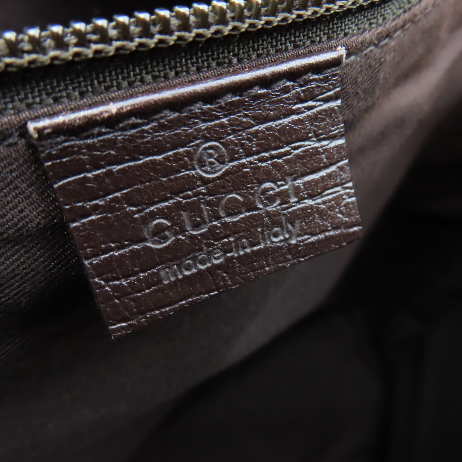 GUCCI 【激減優惠】塗層帆布Shoulder Bag銀扣肩背袋啡色