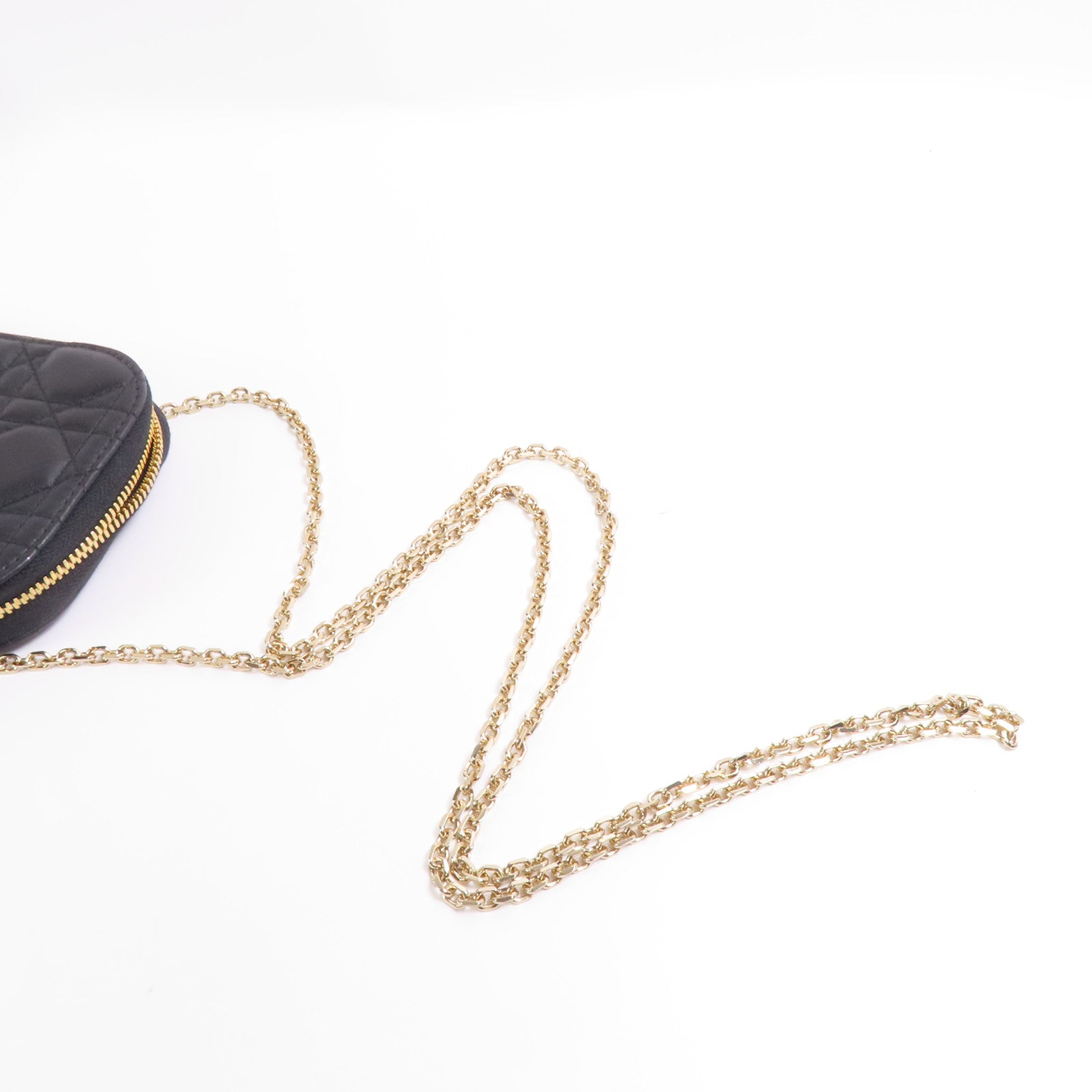 Dior 羊皮皮革Shoulder Bag金扣鏈帶肩背袋