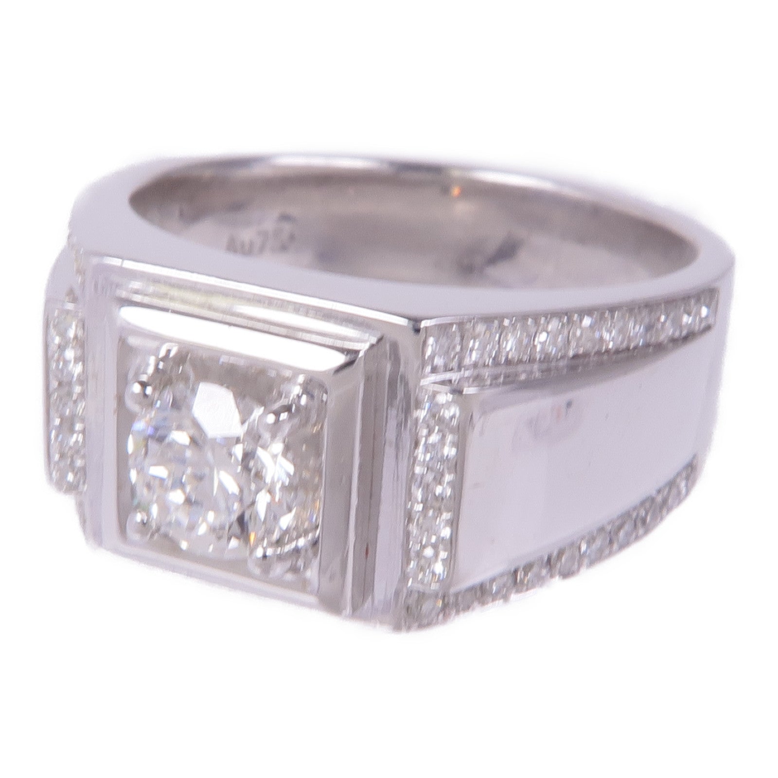 JEWELRY 【激減優惠】18K白金Diamond Ring鑽石戒指US#7.25