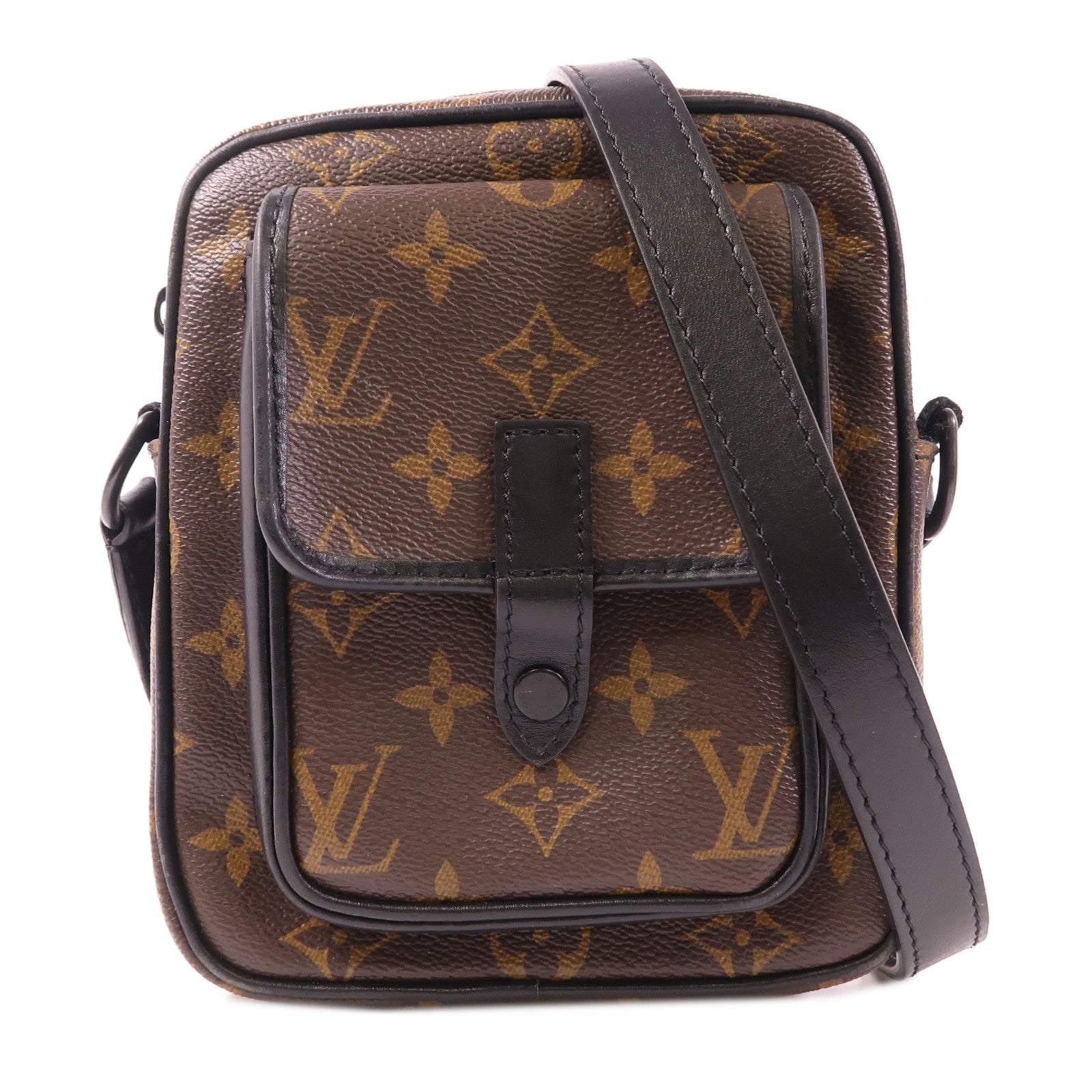 LOUIS VUITTON Monogram Macassar Christopher Wearable Wallet肩背袋