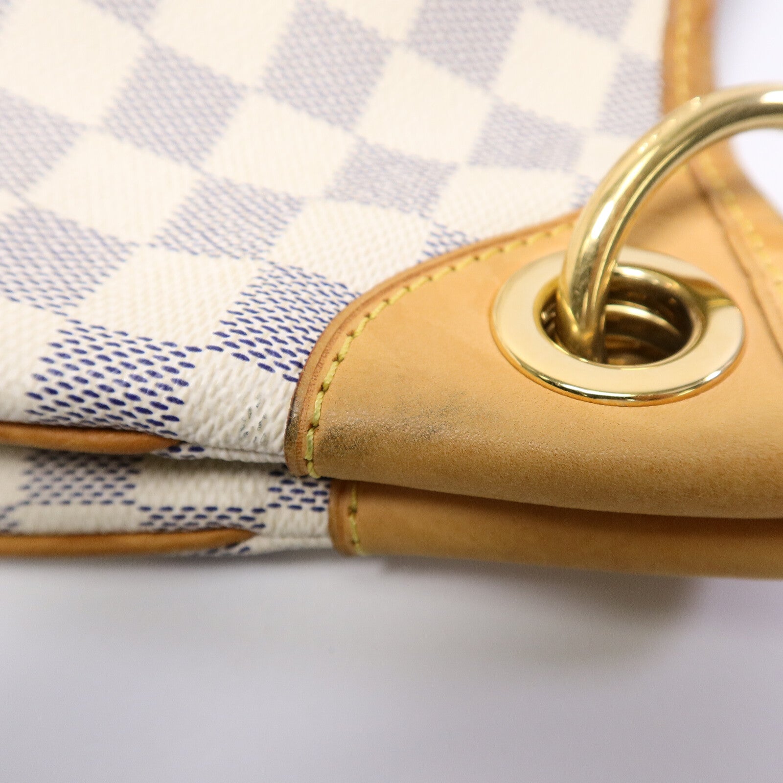 LOUIS VUITTON Damier Azur Galliera PM金扣肩背袋