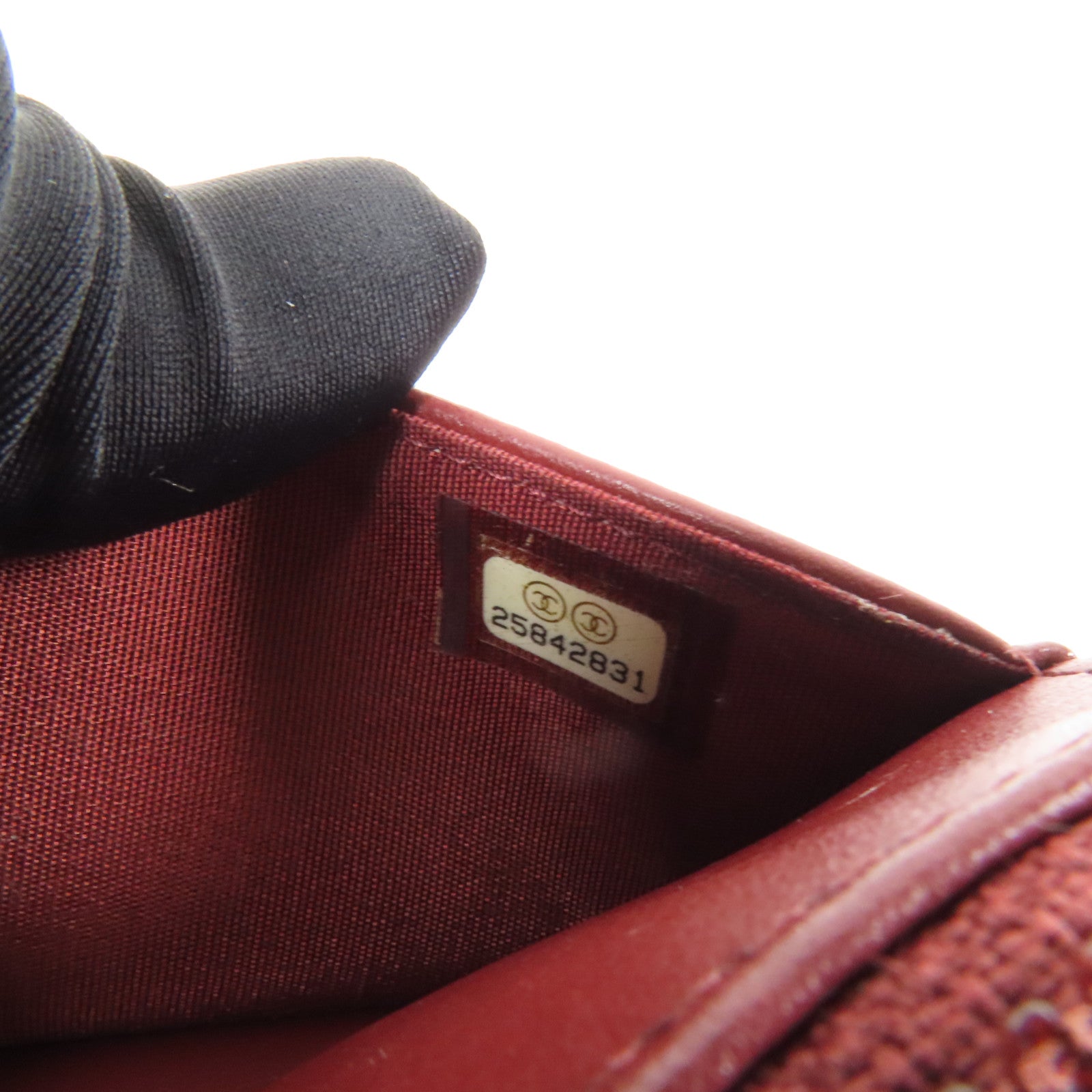 CHANEL 牛皮皮革Boy WOC Wallet On Chain金扣鏈帶肩背袋