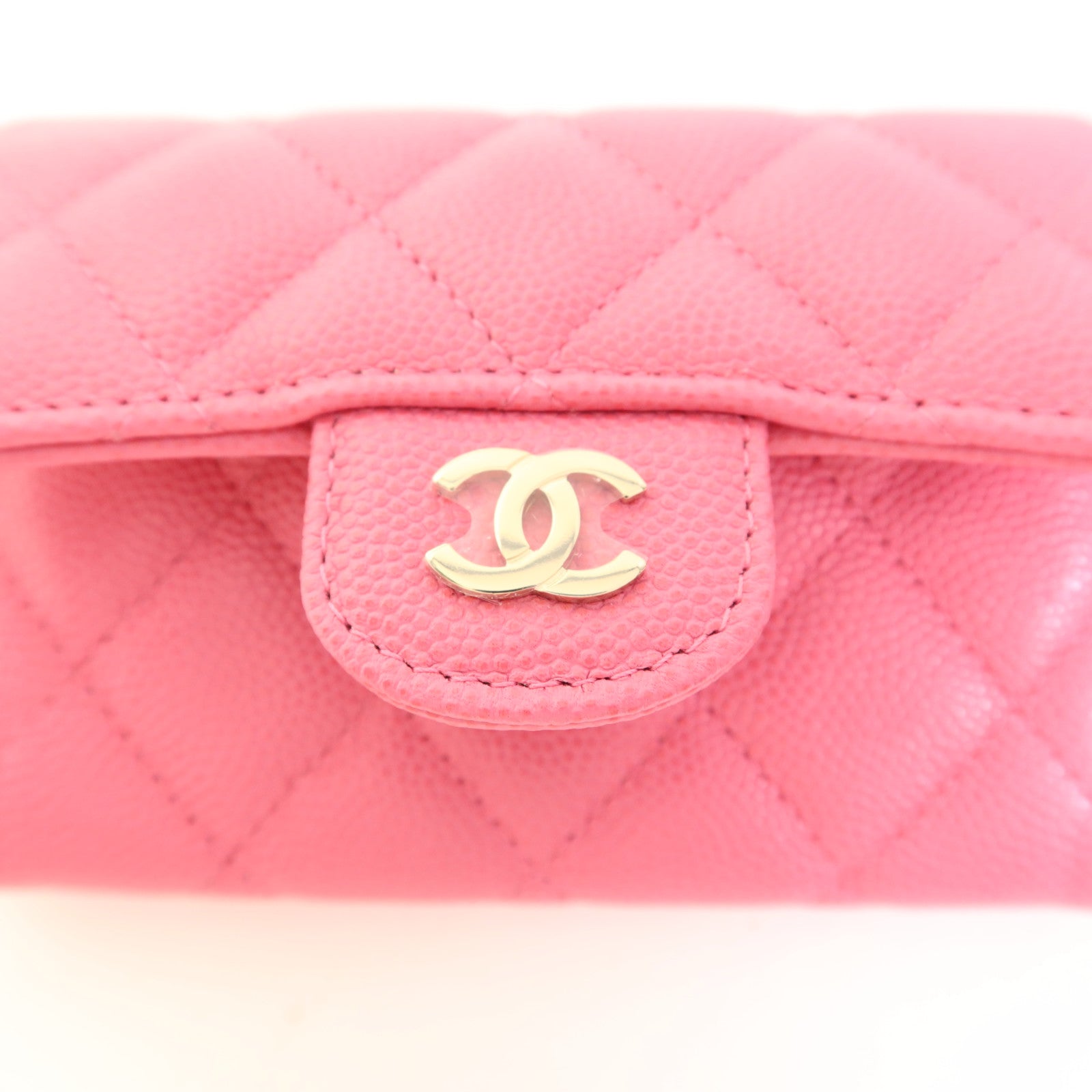 CHANEL 牛皮皮革Card Case金扣卡片套