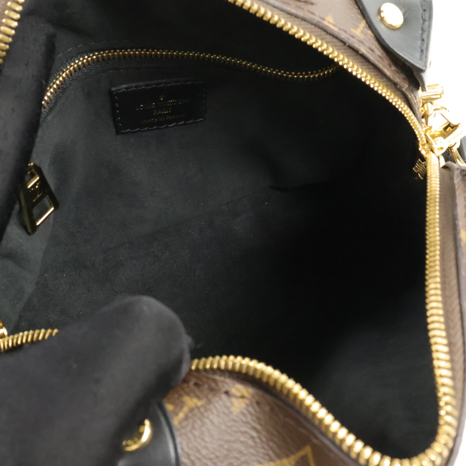 LOUIS VUITTON Monogram Petite Malle Souple手挽肩背兩用袋