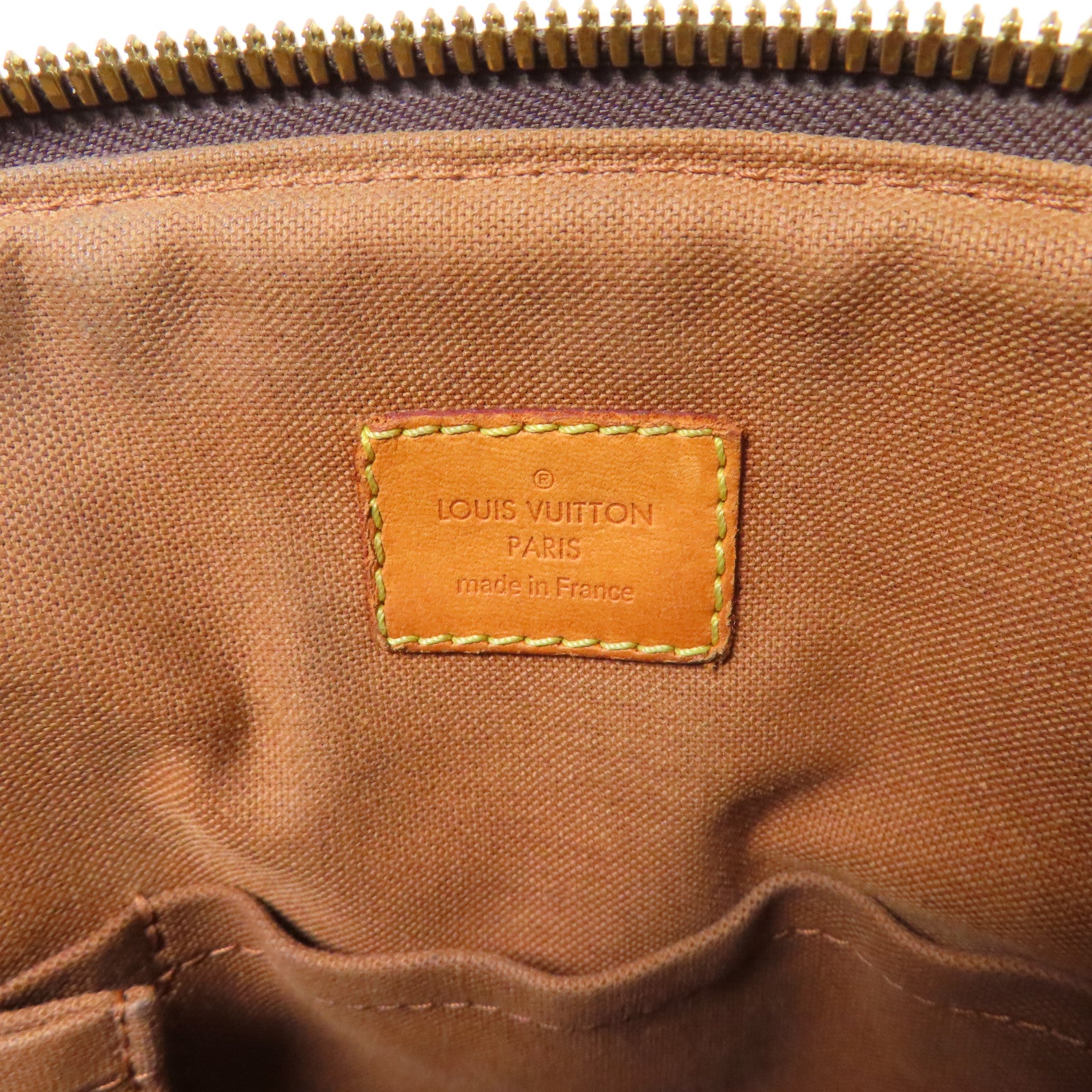 LOUIS VUITTON Monogram Tivoli GM金扣肩背袋棕色