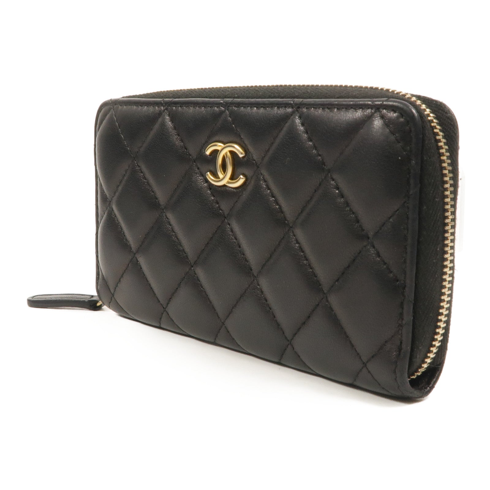 CHANEL 羊皮皮革Zipper Wallet長錢包