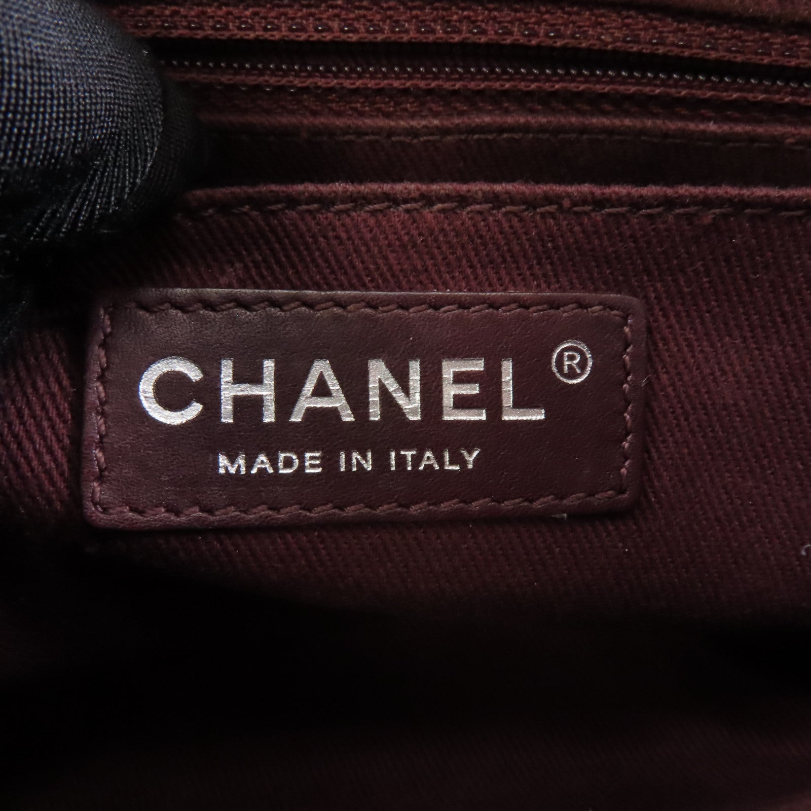 CHANEL 菱格牛皮皮革Chain Shoulder Bag銀扣肩背袋黑色