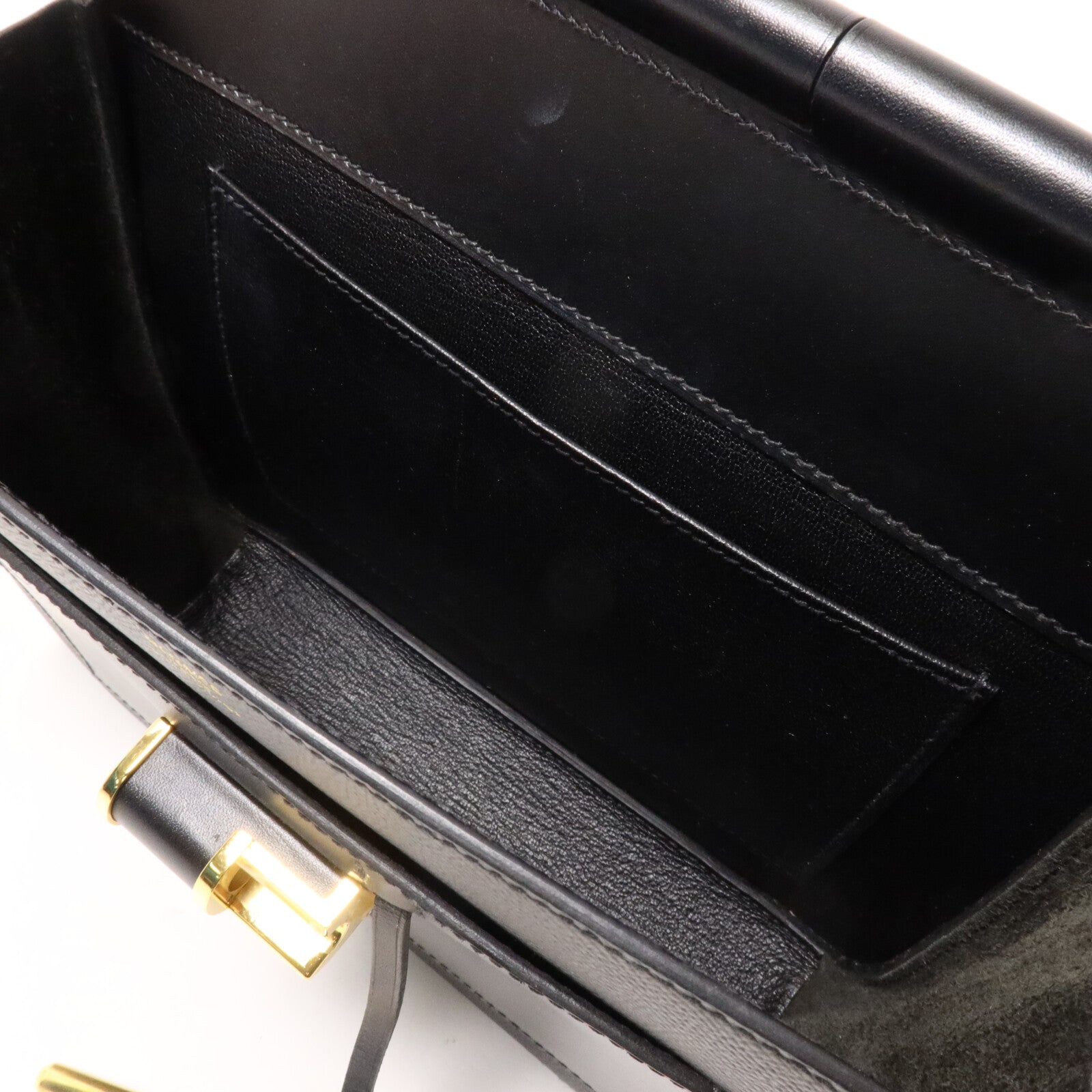 HERMES Swift皮革/Epsom皮革Sacabar 24肩背袋Noir
