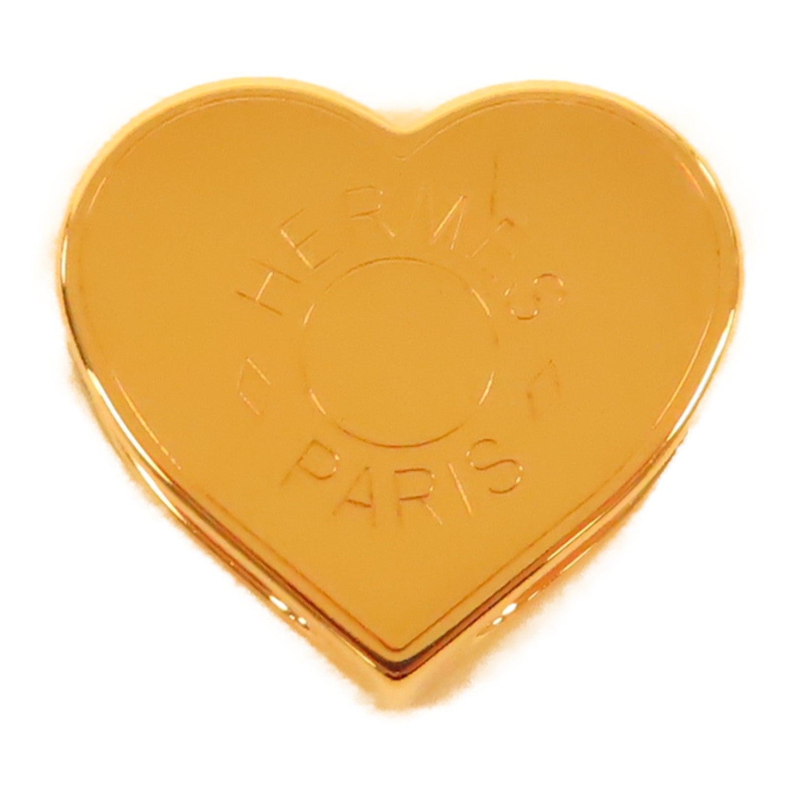 HERMES 金屬Mini Coeur Twilly Scarf Ring絲巾扣玫瑰金色