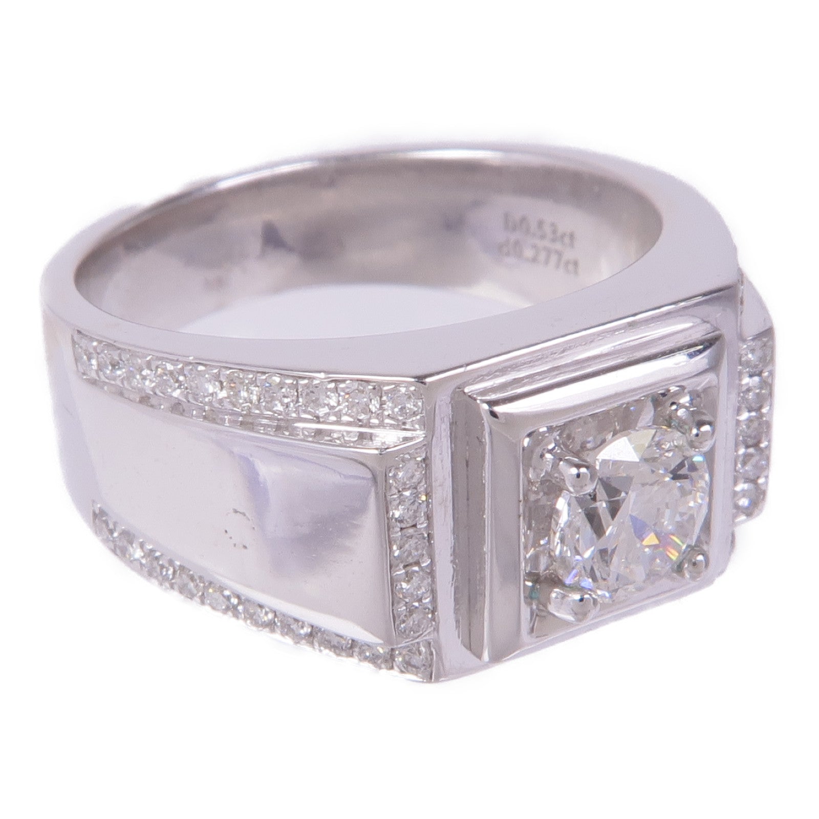 JEWELRY 【激減優惠】18K白金Diamond Ring鑽石戒指US#7.25