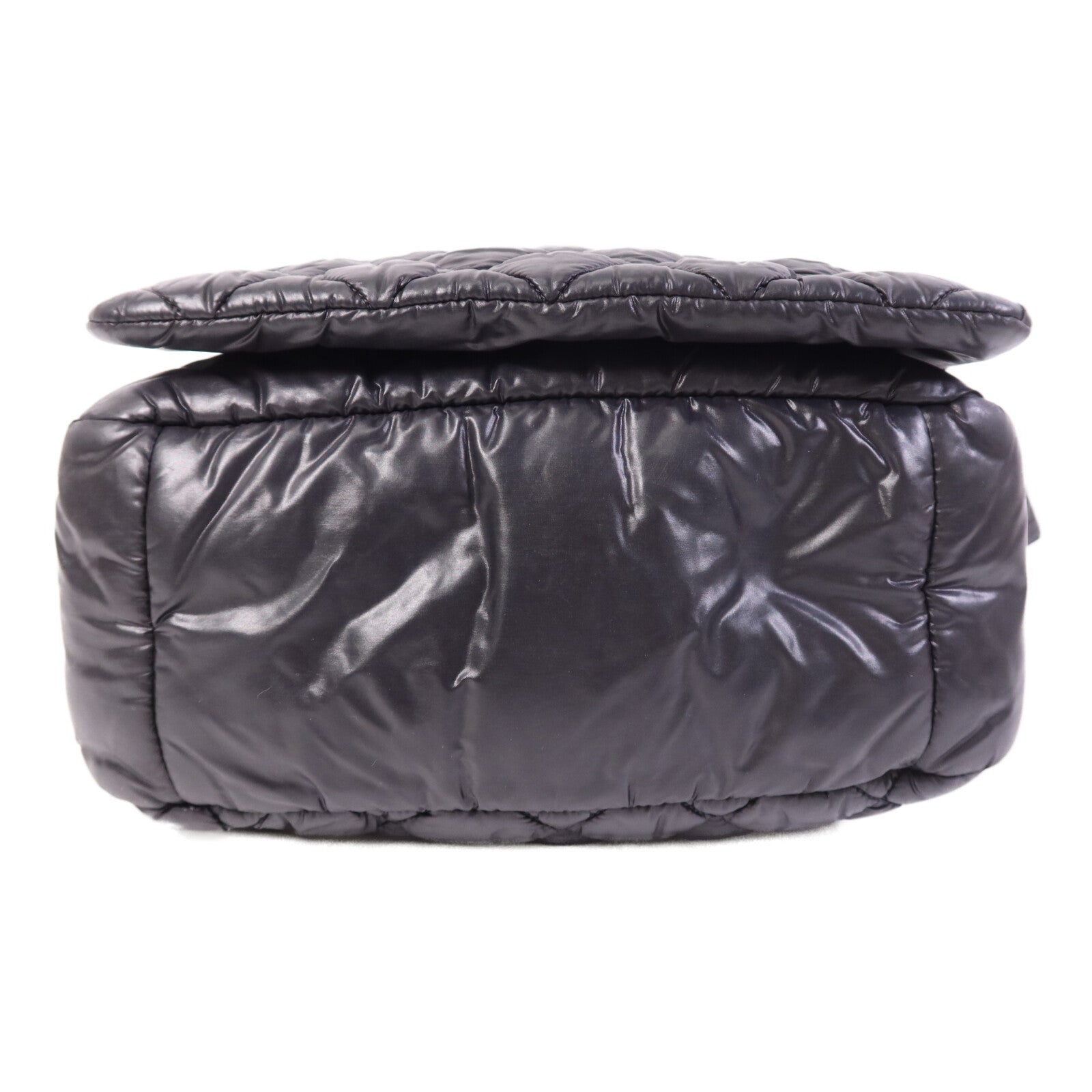 CHANEL 尼龍Coco Cocoon銀扣肩背袋
