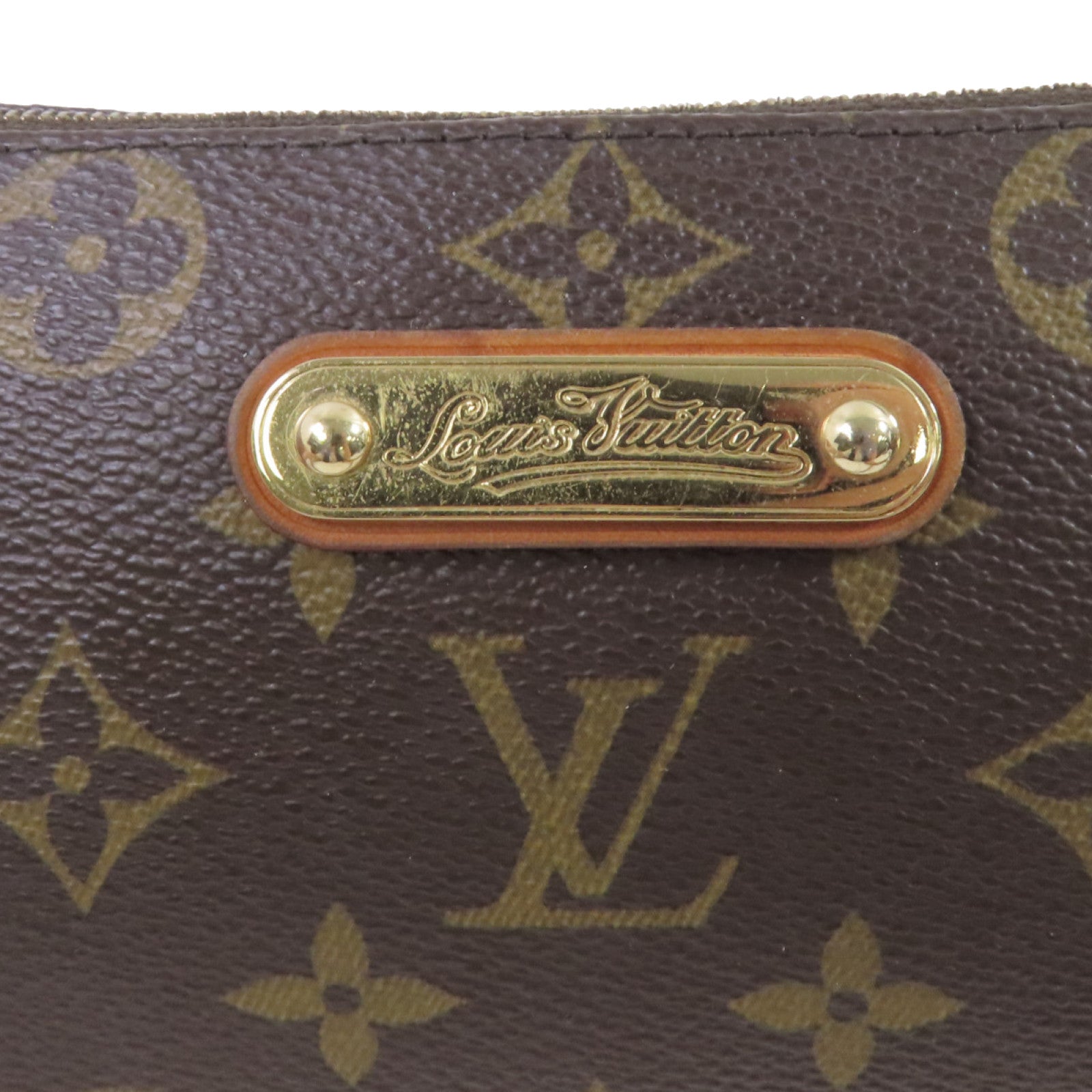LOUIS VUITTON Monogram Eva 2way Shoulder Bag金扣手挽肩背兩用袋啡色