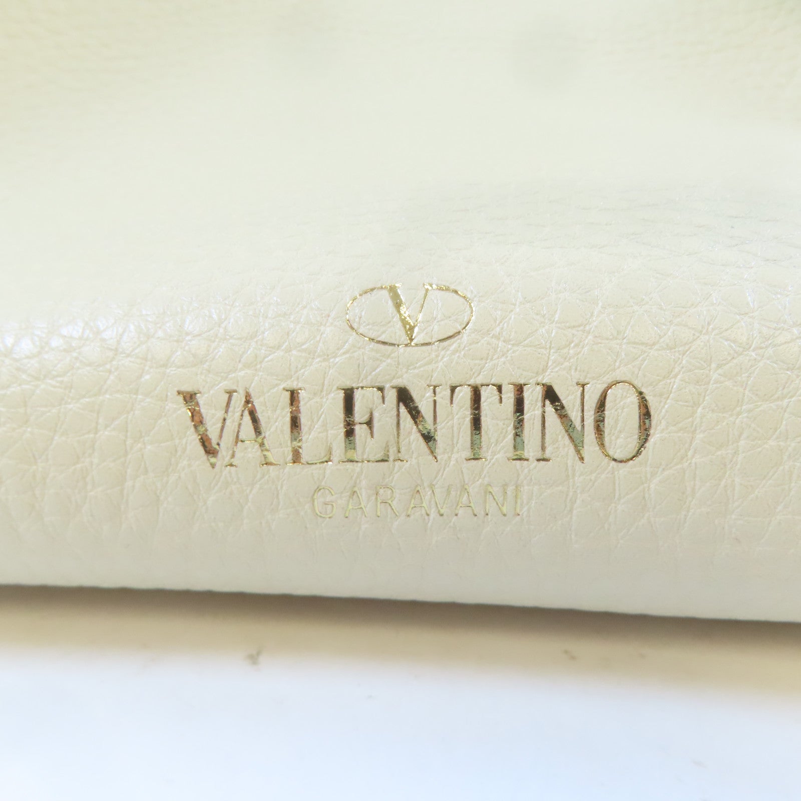 Valentino 牛皮皮革Shoulder Bag手挽肩背兩用袋米色