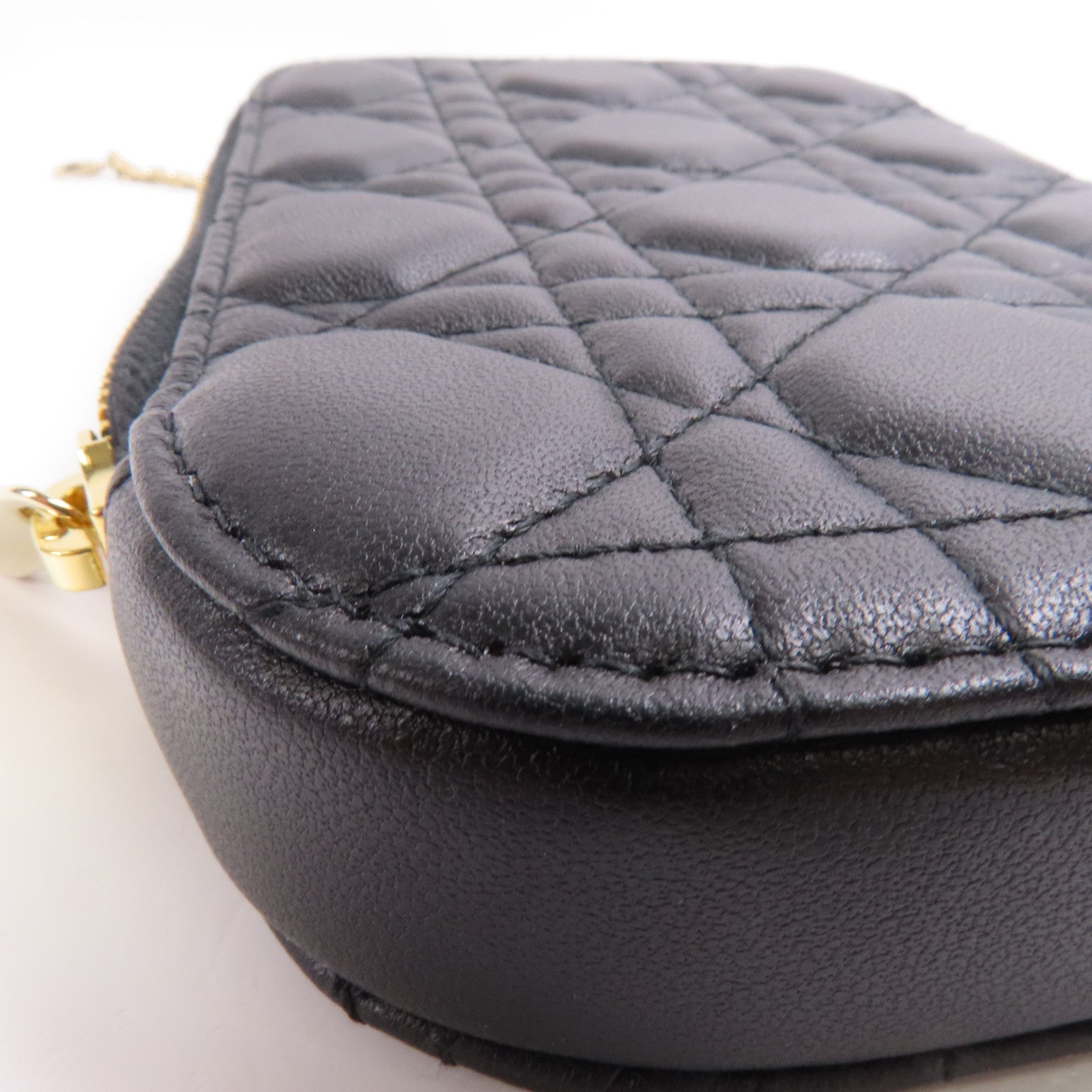 Dior 羊皮皮革Shoulder Bag金扣鏈帶肩背袋