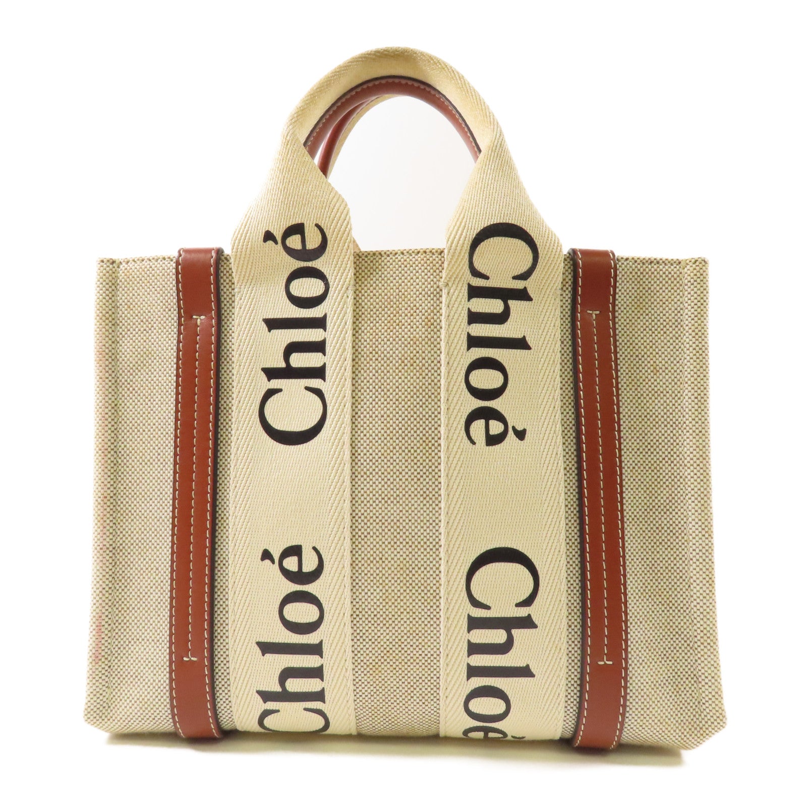 Chloe 【激減優惠】帆布Mini Woody手挽袋