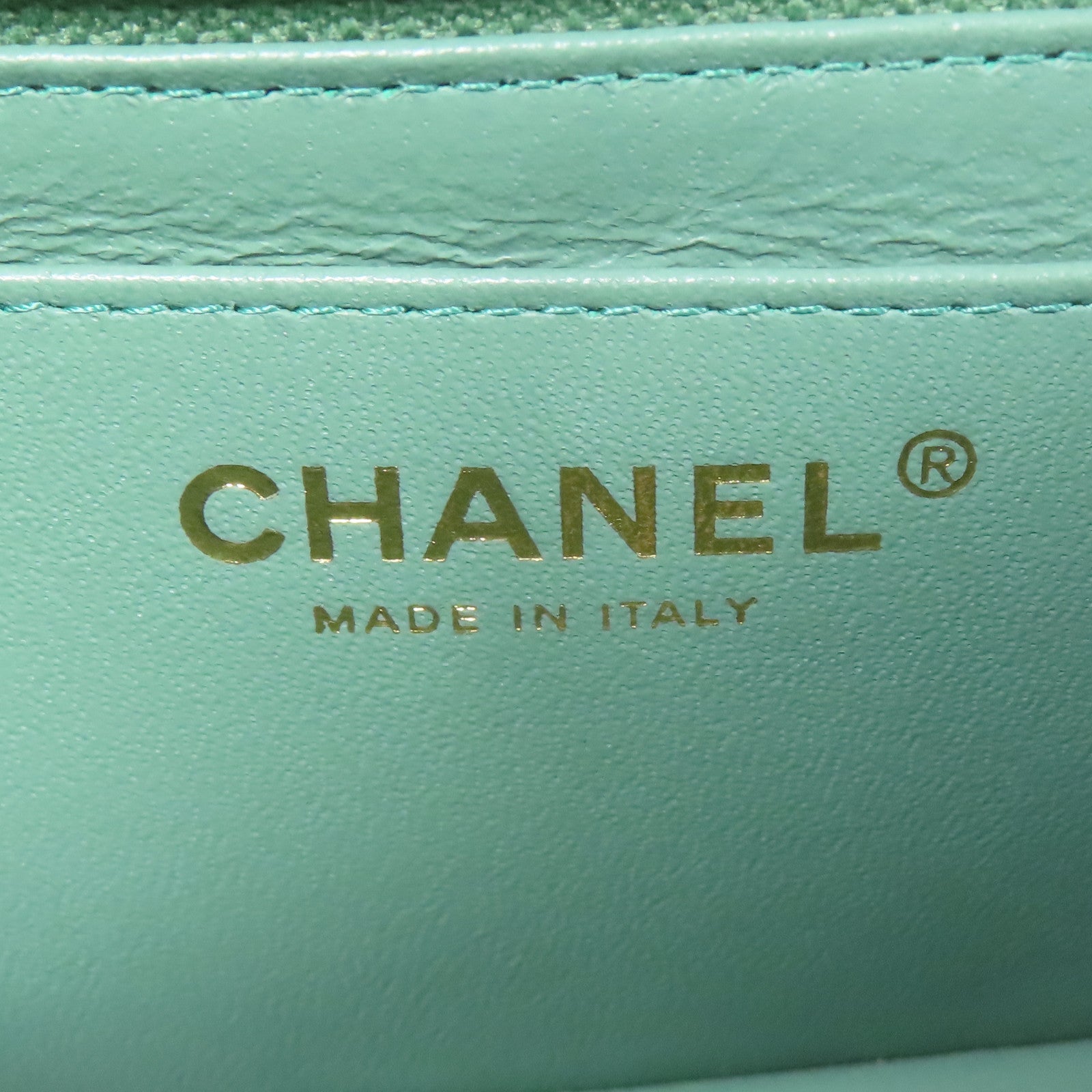 CHANEL 牛皮皮革Shoulder Bag金扣鏈帶肩背袋