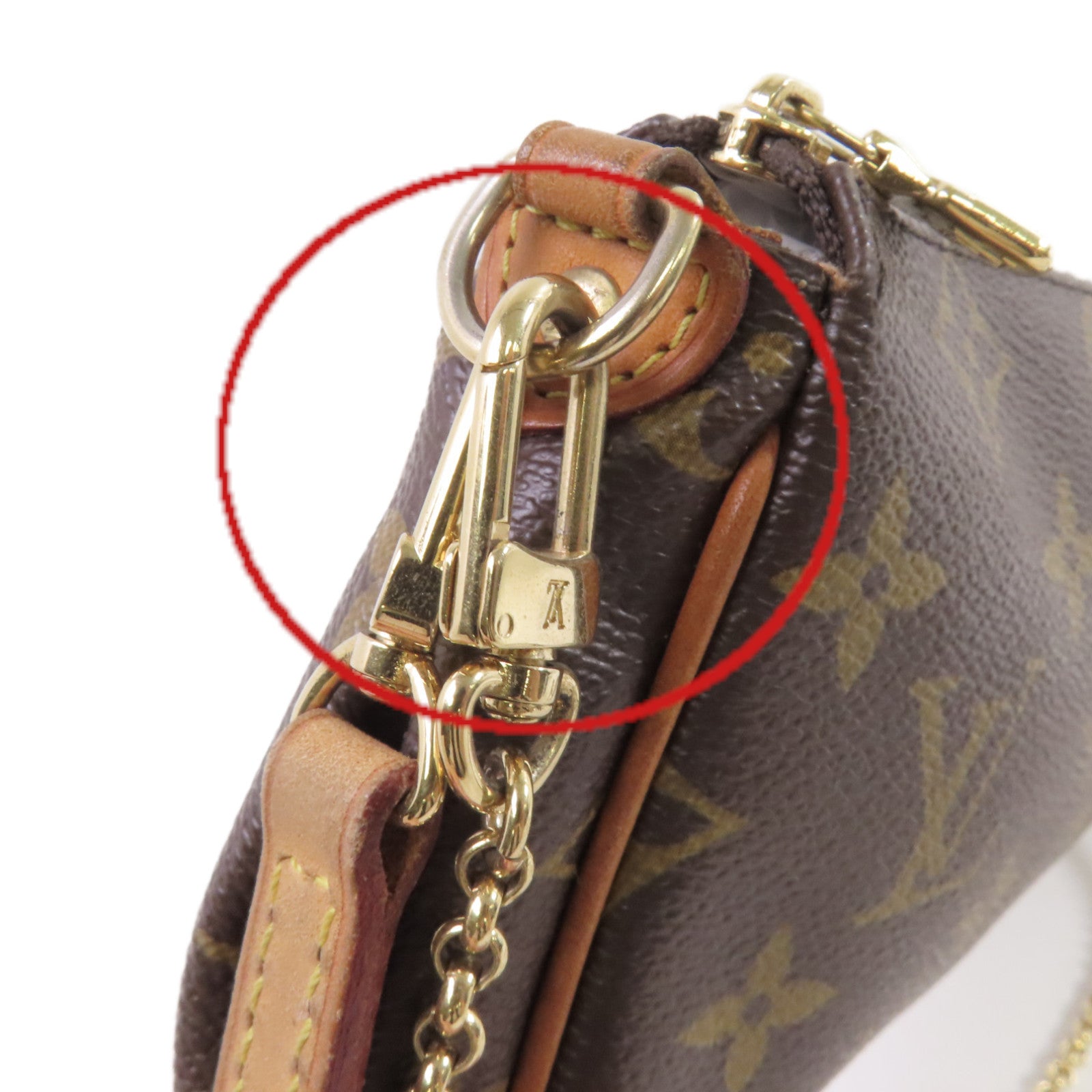 LOUIS VUITTON Monogram Eva 2way Shoulder Bag金扣手挽肩背兩用袋啡色