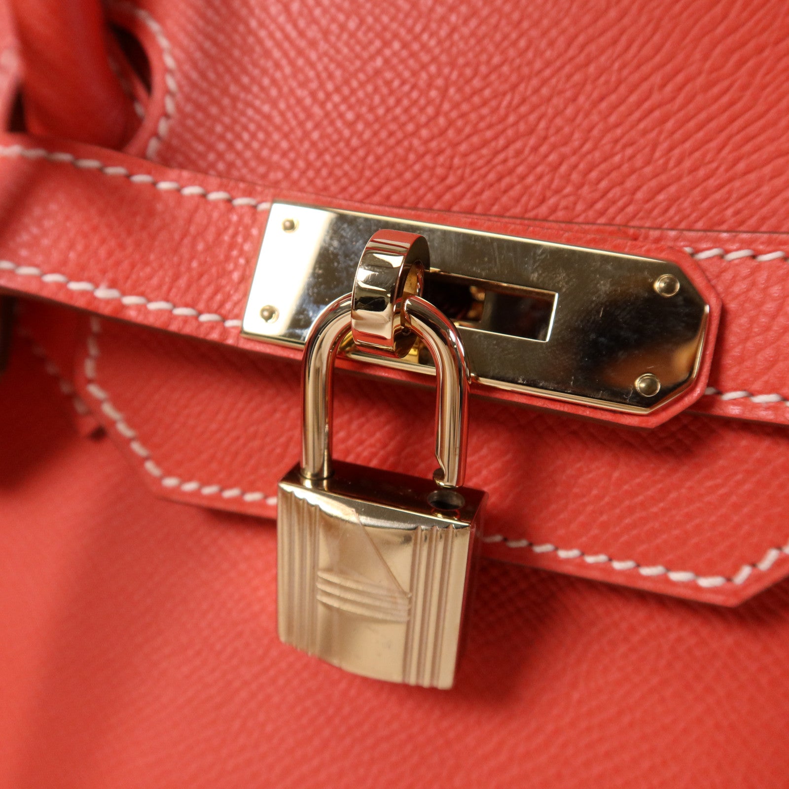 HERMES Epsom皮革Birkin 35金扣手挽袋Rose Juipur