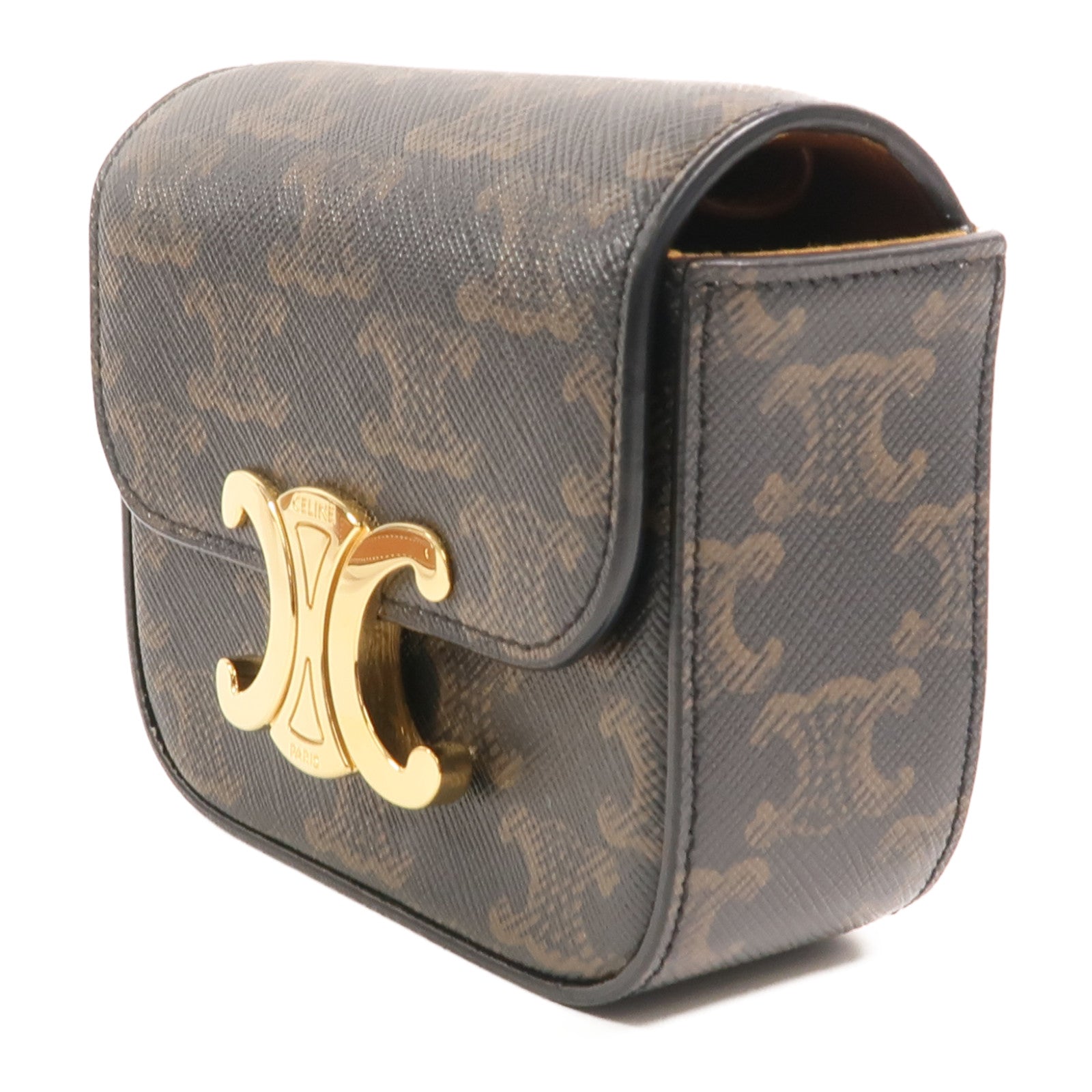 CELINE 塗層帆布Mini Claude肩背袋